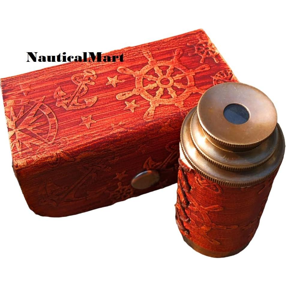Telescopio Pirata NauticalMart de Latón 15,24 cm Decorativo