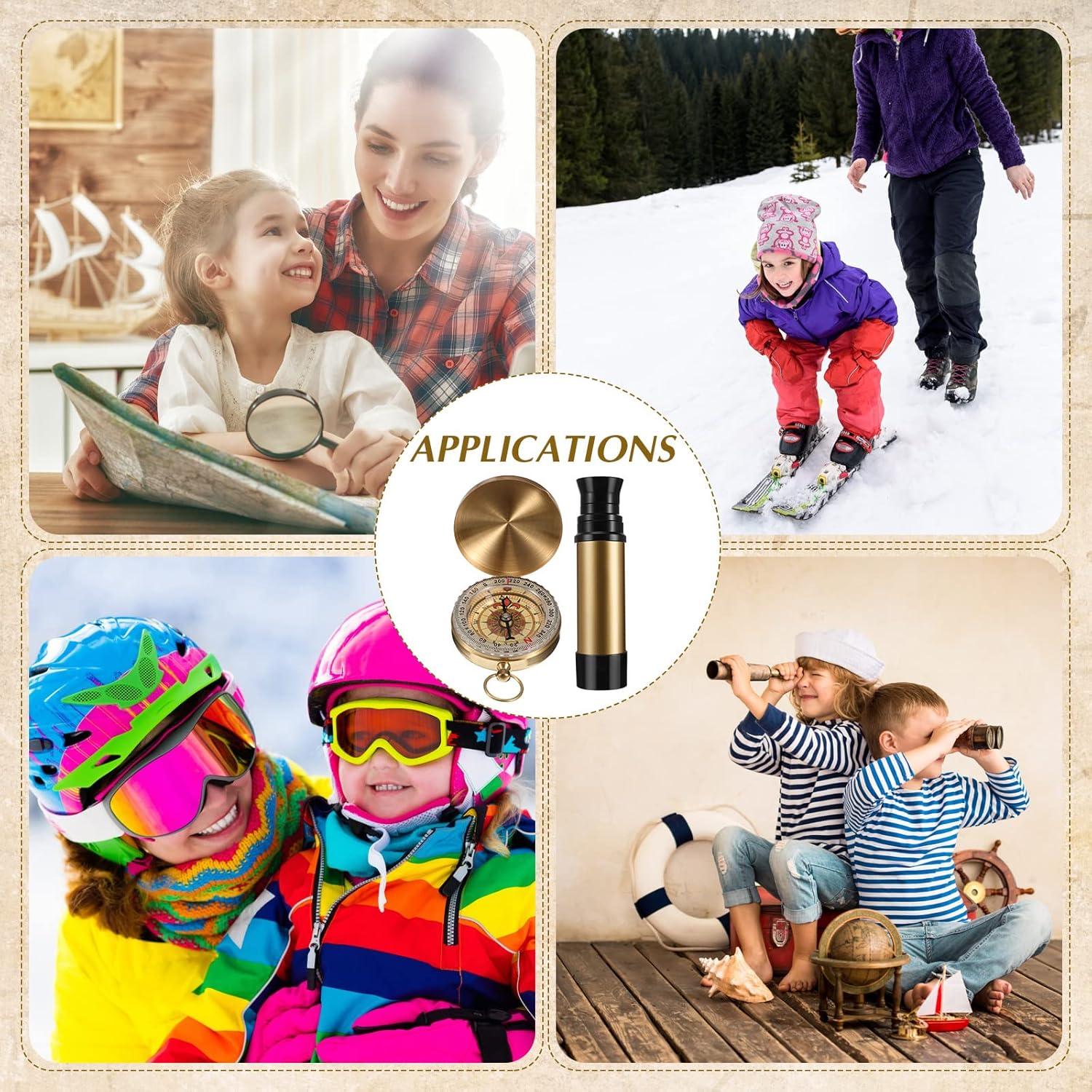 Telescopio Pirata Plegable con Brújula Juexica 22,66 cm