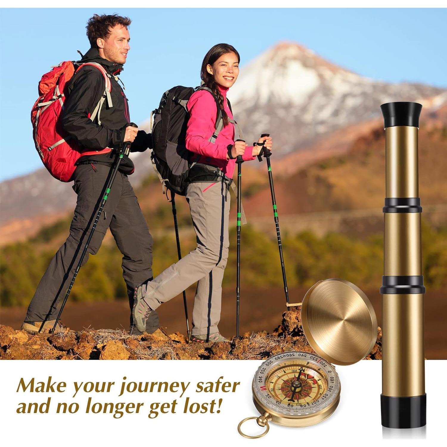 Telescopio Pirata Plegable con Brújula Juexica 22,66 cm