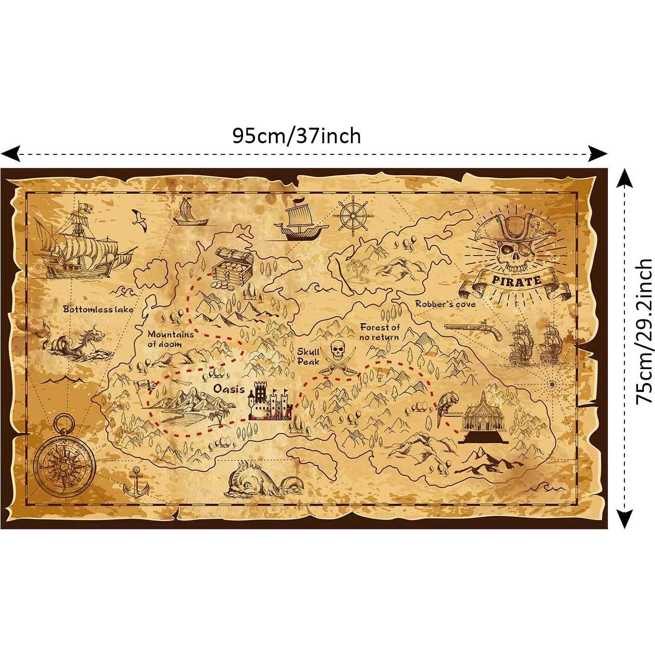 Juego de Juguetes de Pirata Aubric con Telescopio y Mapa