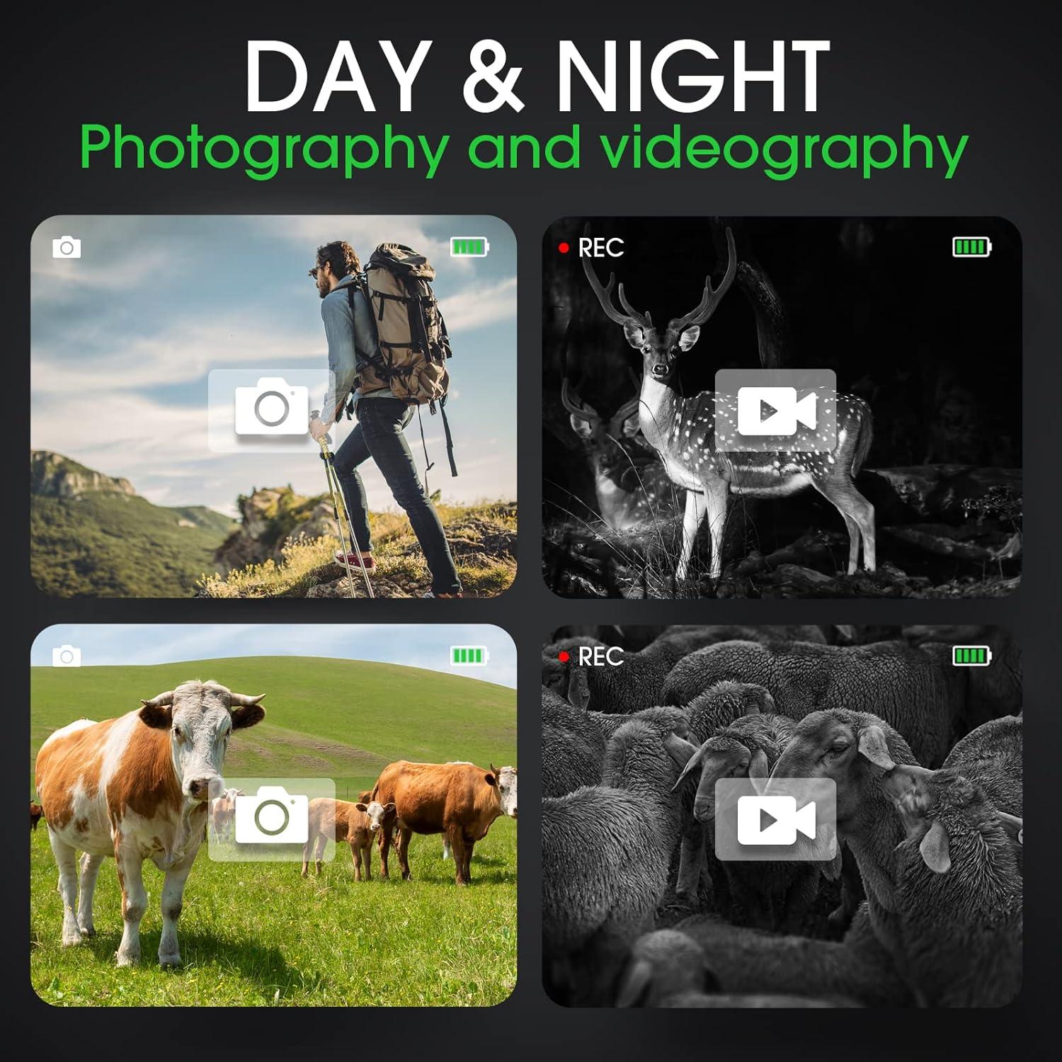 Monóculo Digital YUANZIMOO Visión Nocturna 8X 2000mAh