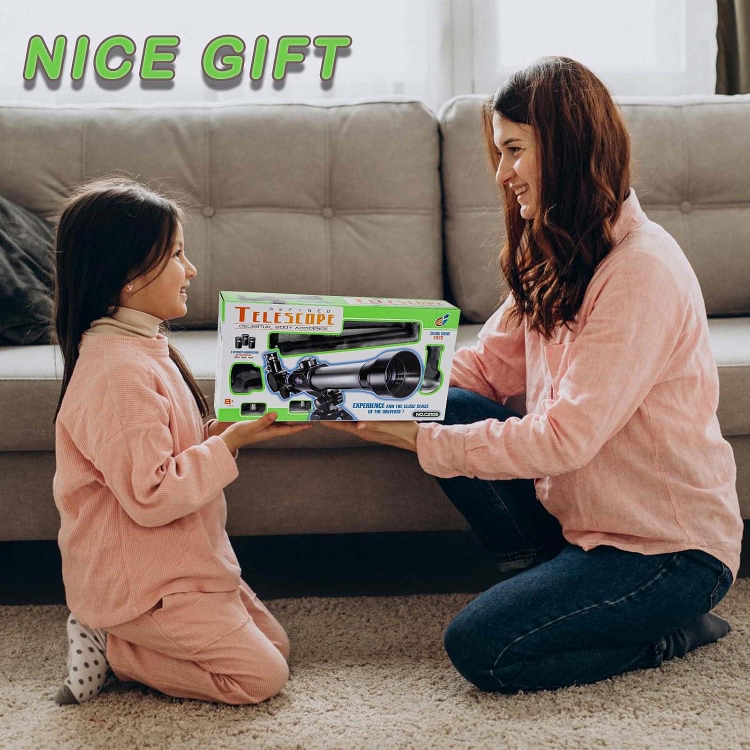 Telescopio Astronómico Little World 20X 30X 40X Portátil