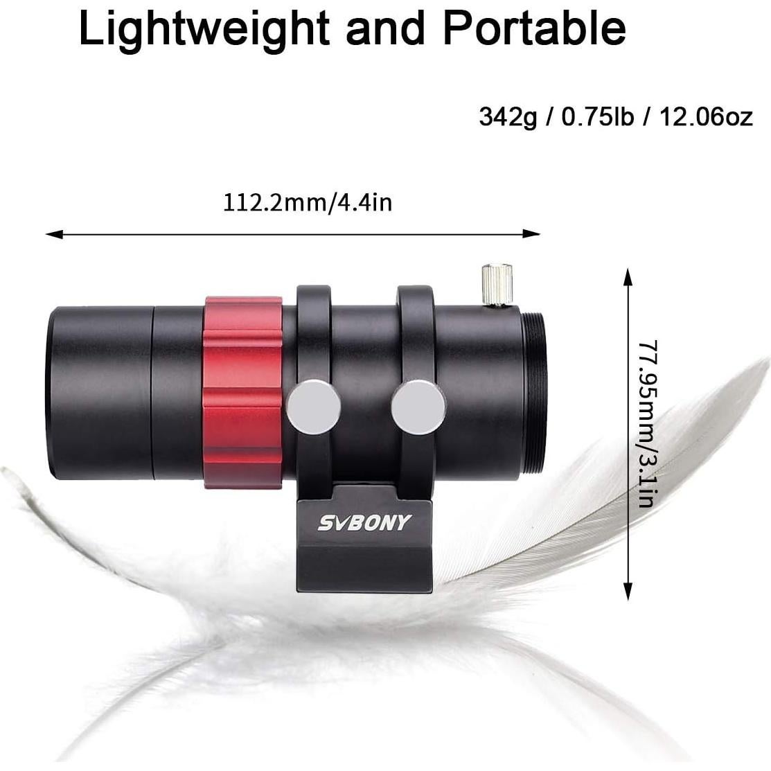 Guía Alcance Mini SVBONY SV165 30mm F4 para Cámaras