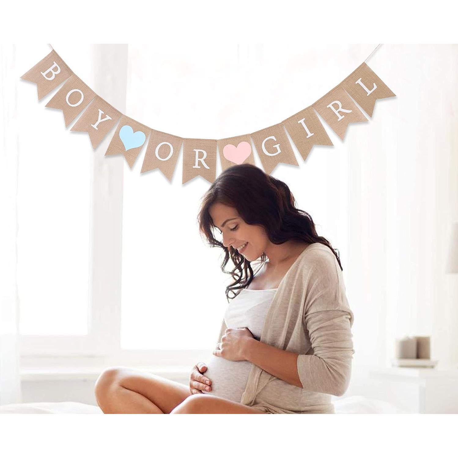 Banner de Arpillera WAWOO para Baby Shower 203 cm