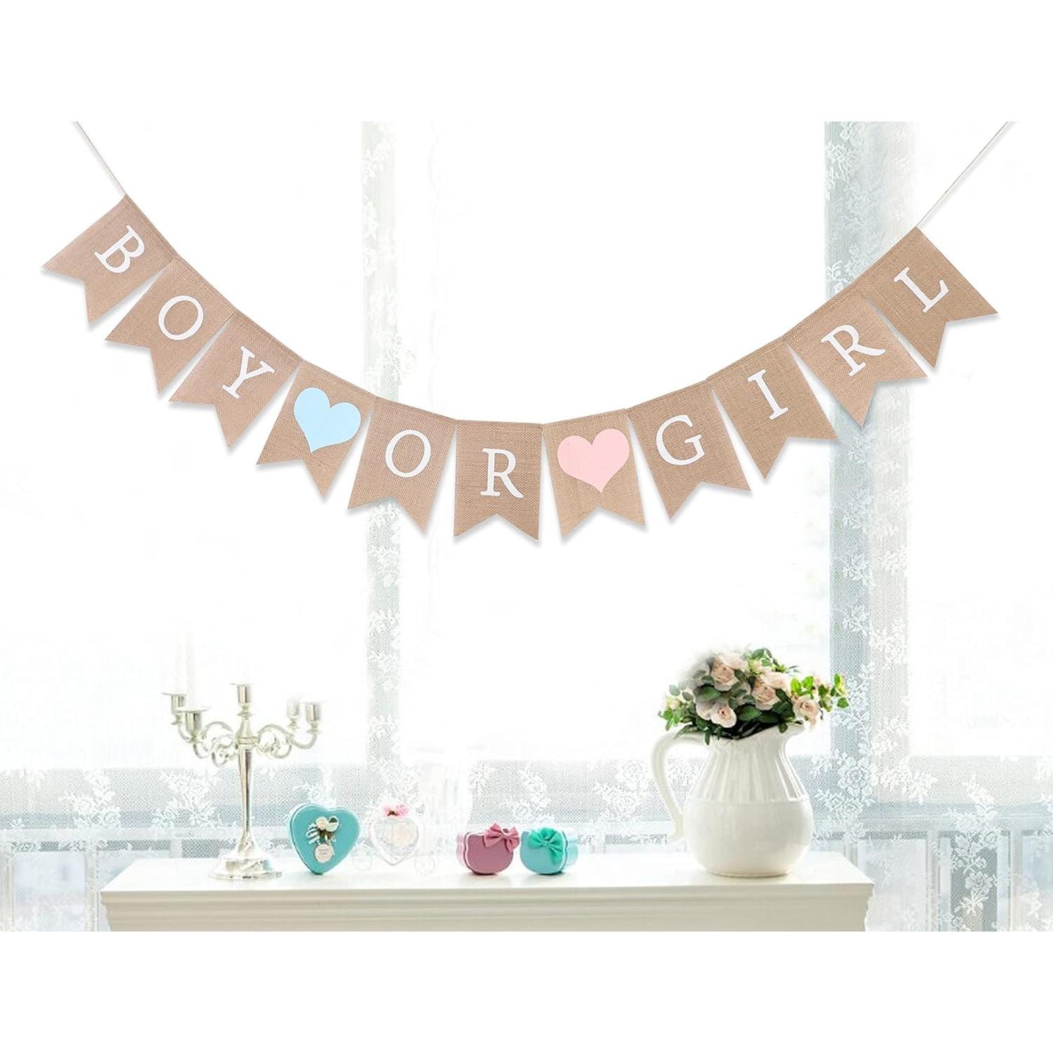 Banner de Arpillera WAWOO para Baby Shower 203 cm