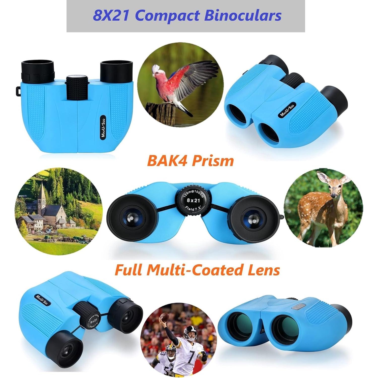 Telescopio Refractor Maxunite F360X50 con Prismáticos HD