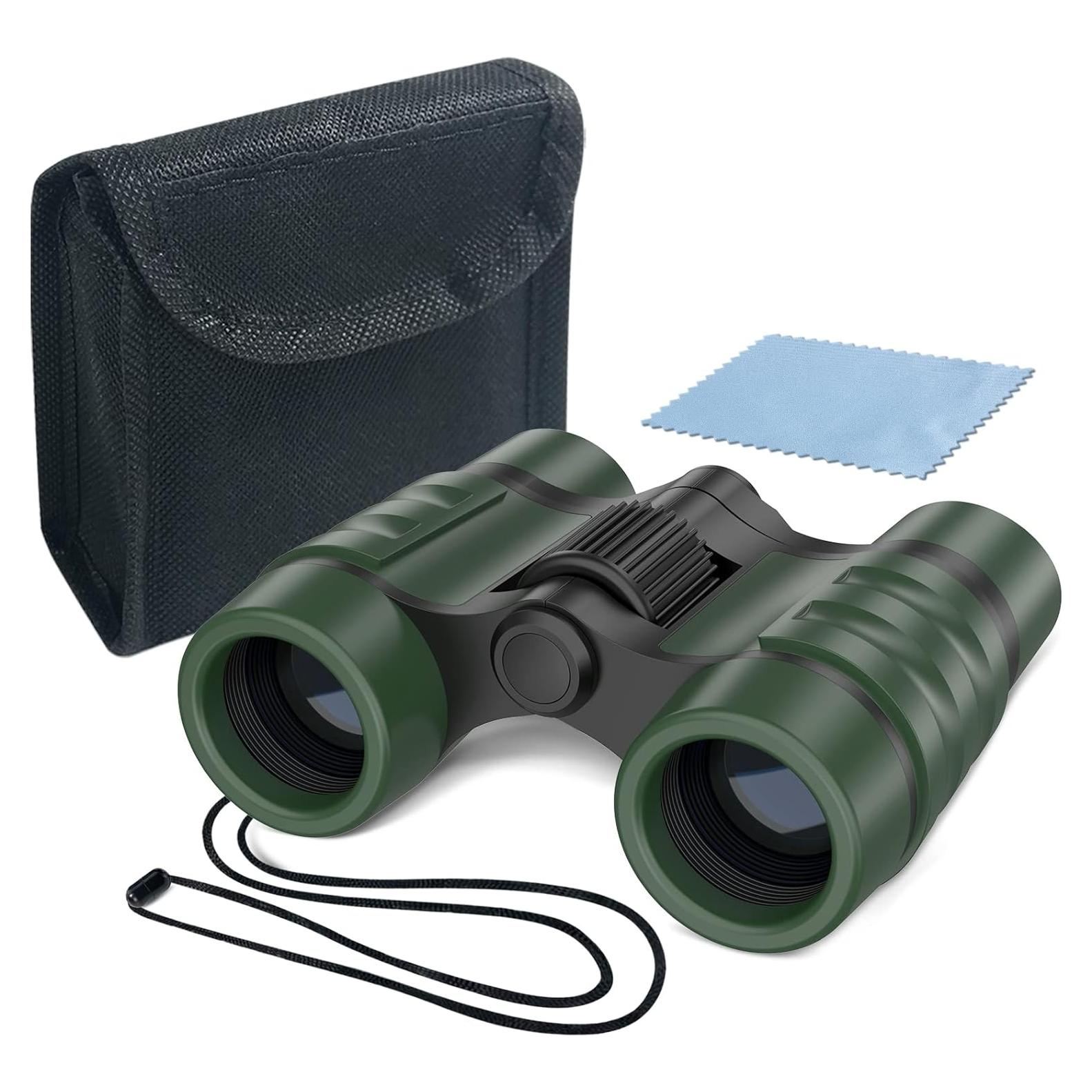 Binoculares para Niños ESPEJOS 4x30 Verde Juguete Educativo