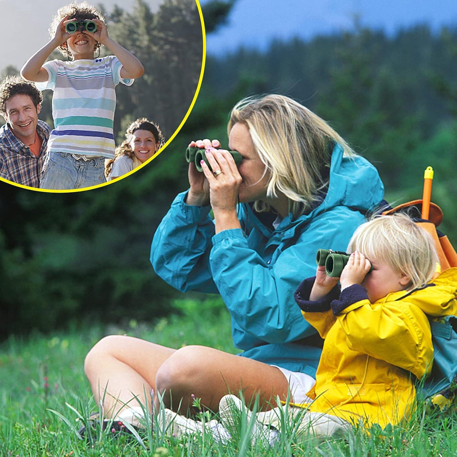Binoculares para Niños ESPEJOS 4x30 Verde Juguete Educativo