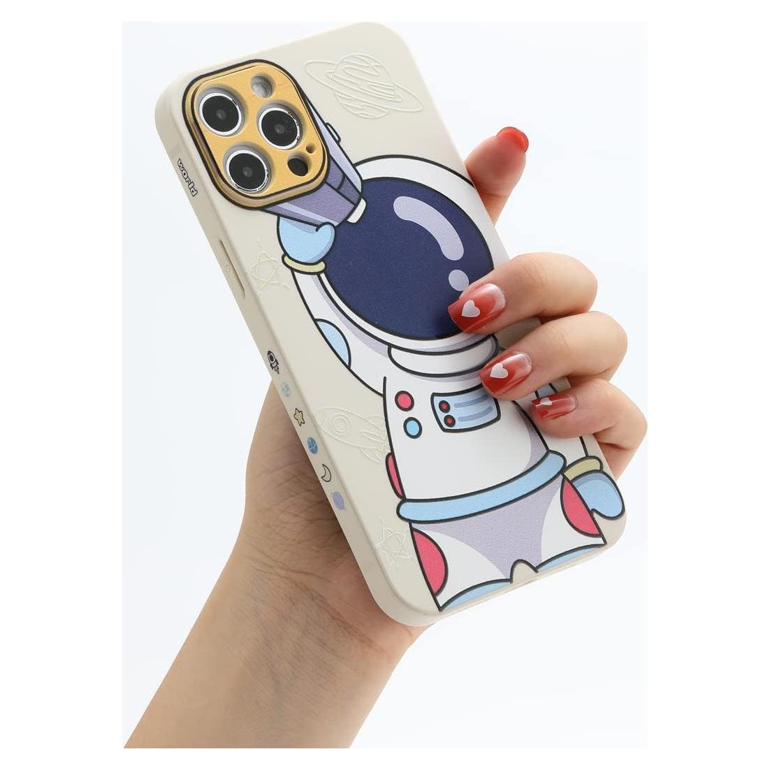 Funda Bumper Yonds Queen para iPhone 12 mini Telescopio Blanco