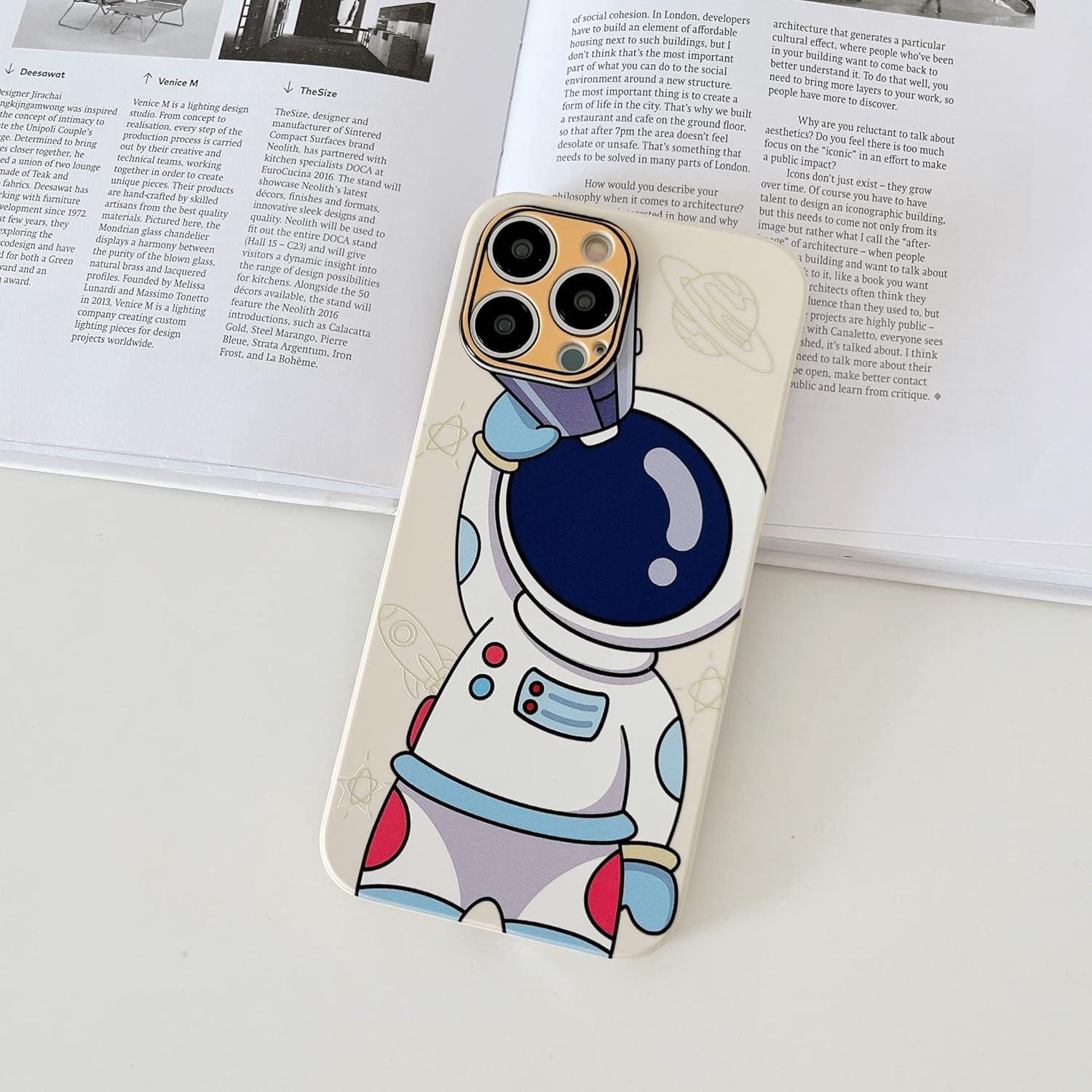 Funda Bumper Yonds Queen para iPhone 12 mini Telescopio Blanco