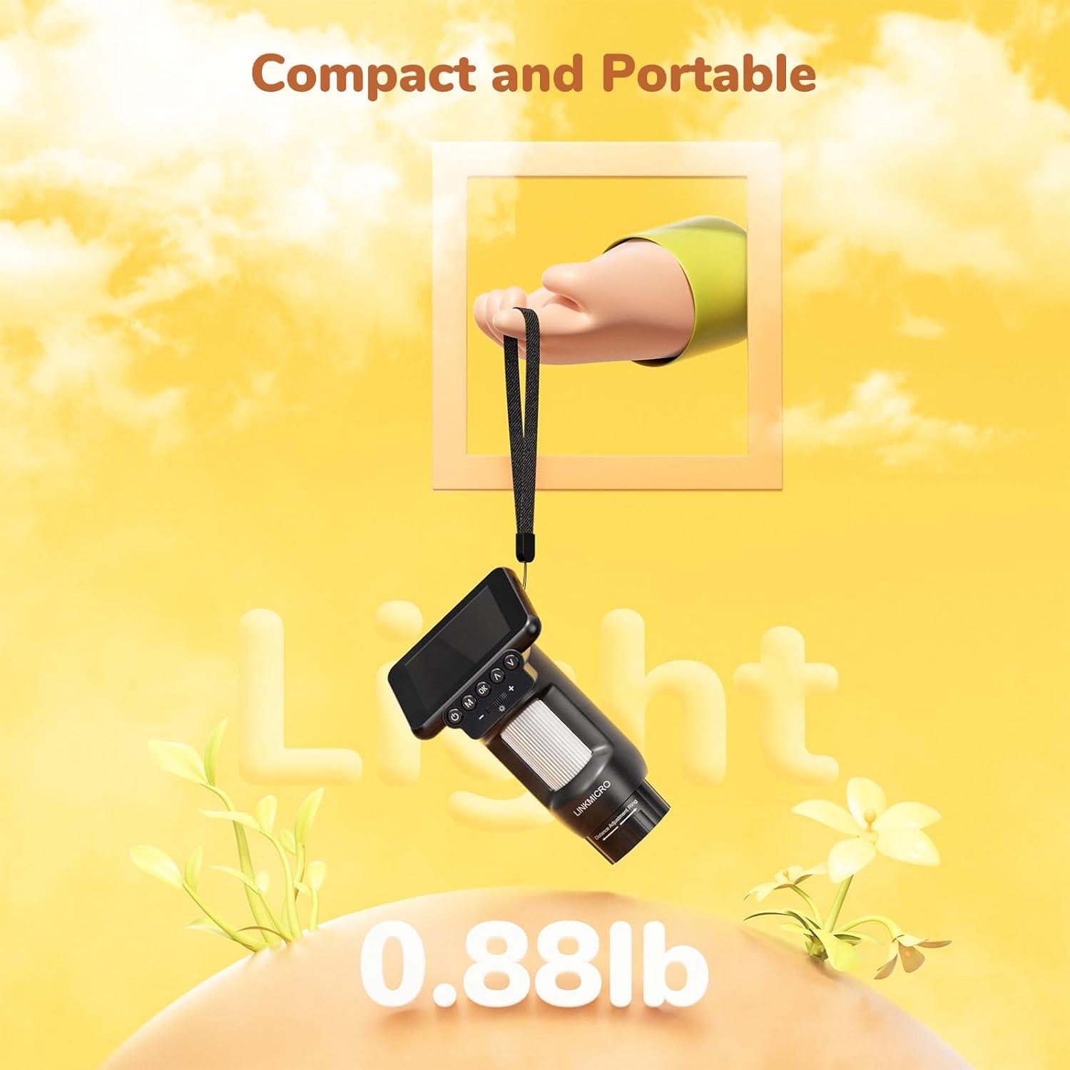 Microscopio Digital Portátil LINKMICRO LM013 120x 2.8"