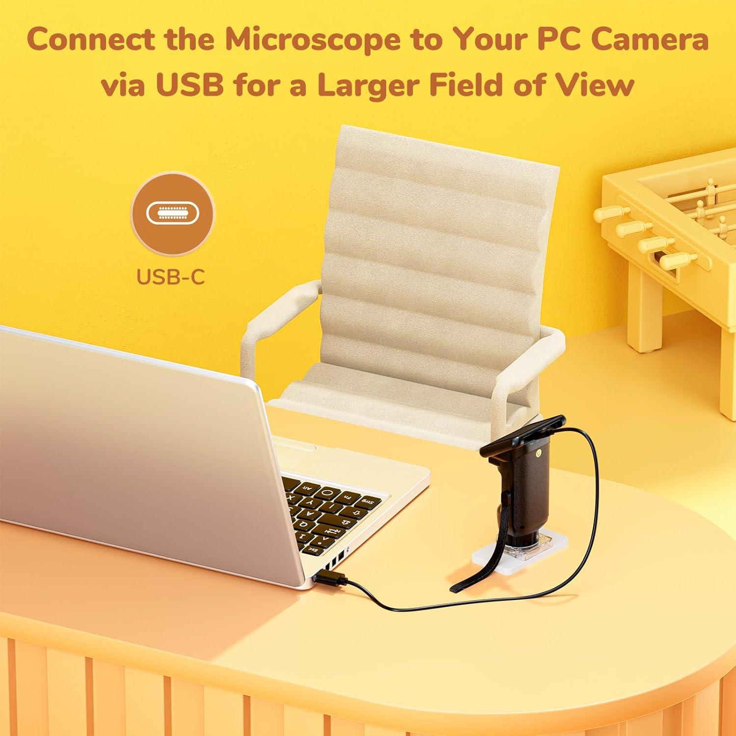 Microscopio Digital Portátil LINKMICRO LM013 120x 2.8"