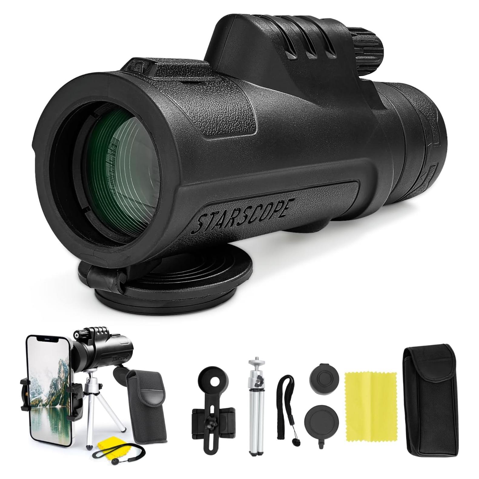 Telescopio Monocular Starscope 10x42 para Smartphone