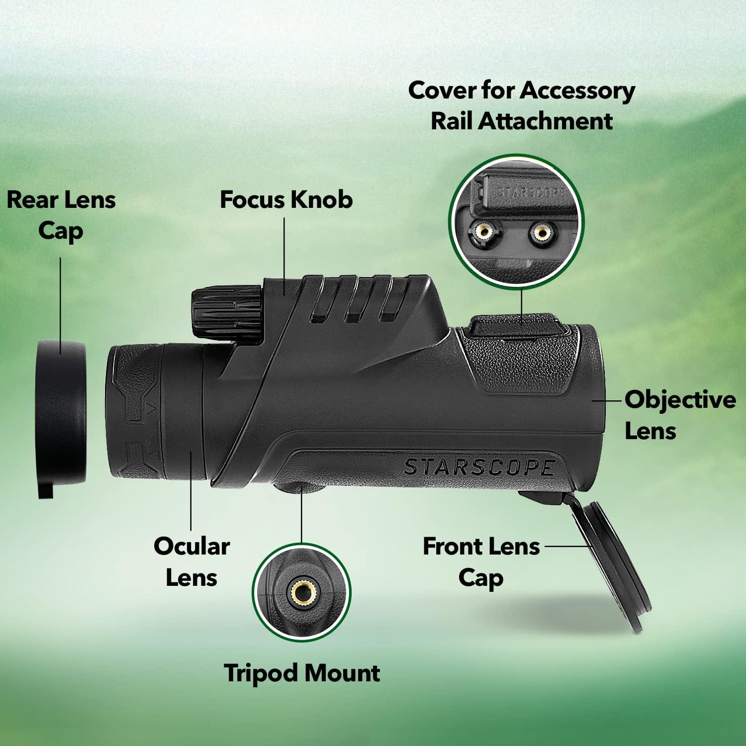Telescopio Monocular Starscope 10x42 para Smartphone