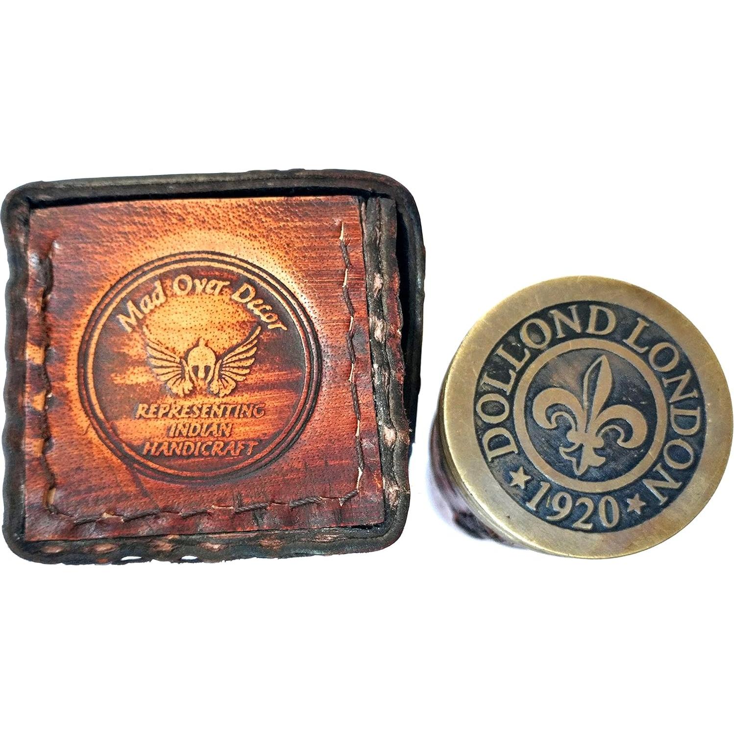 Telescopio de Bronce Nautico Thor 35.56 cm con Estuche