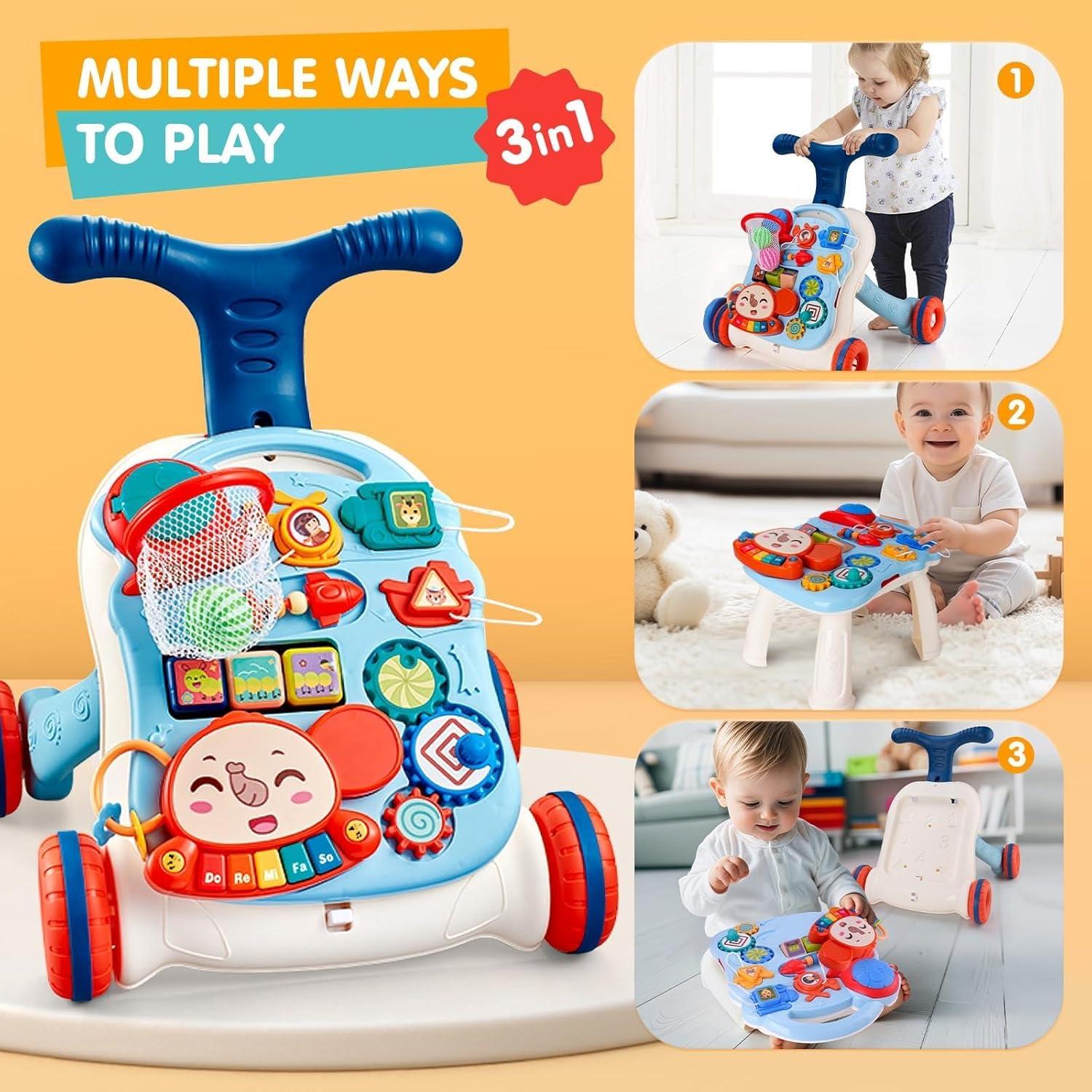 Andador 3 en 1 para Bebés N6038 con Mesa de Juego