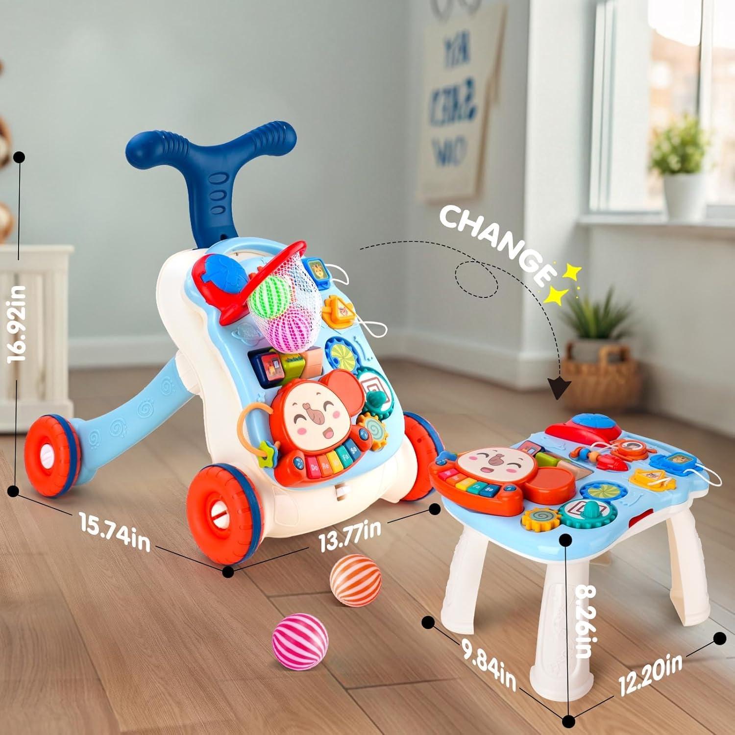 Andador 3 en 1 para Bebés N6038 con Mesa de Juego