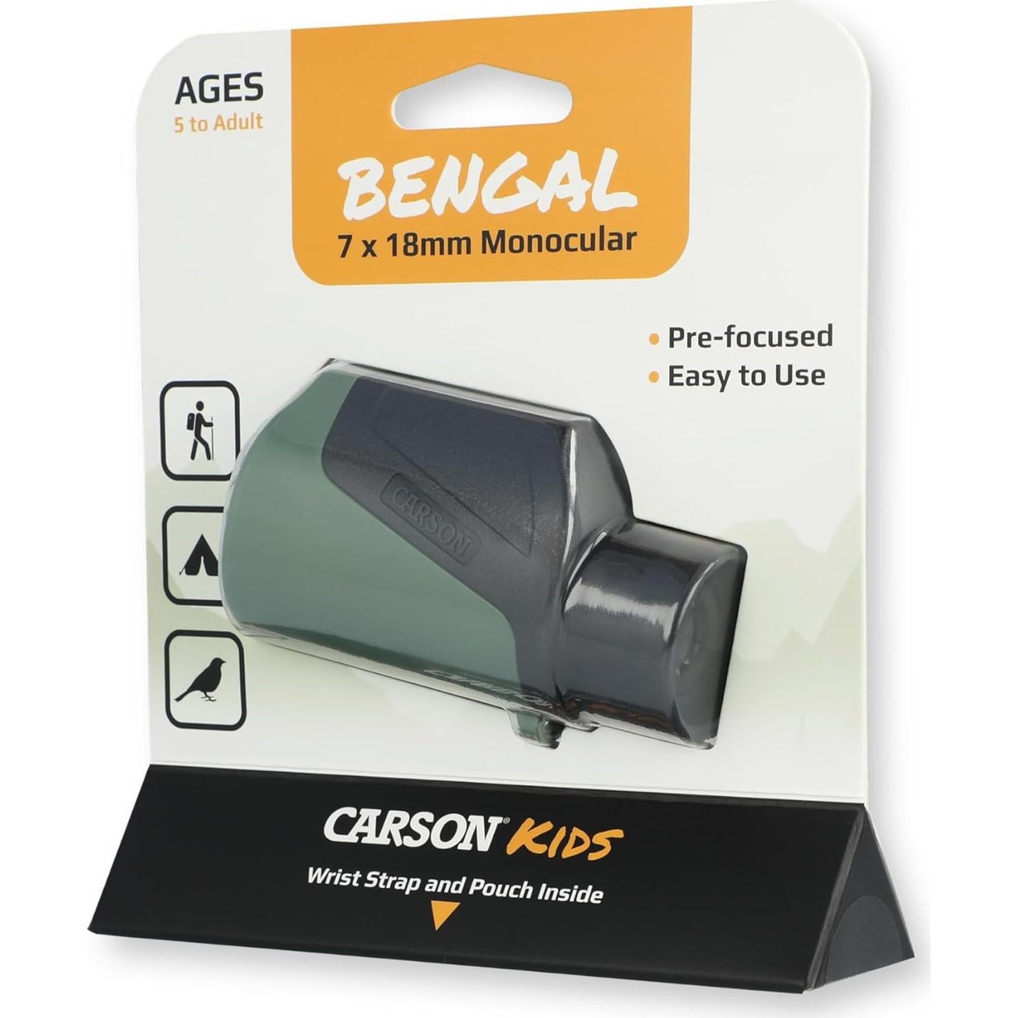 Monocular Carson BG-718 7x18mm Juguete STEM para Niños