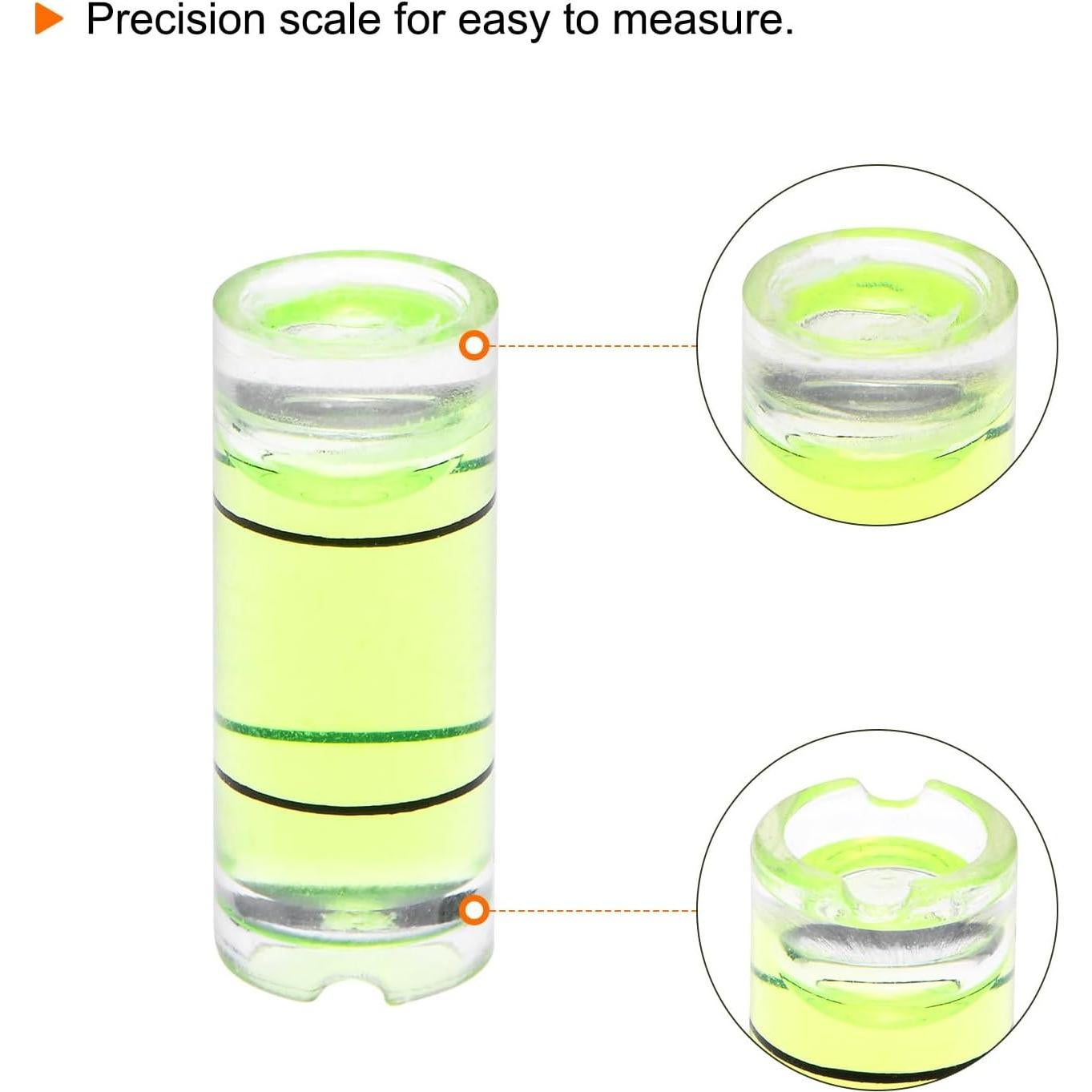 Nivel de Burbuja Cilíndrico HARFINGTON 10 Piezas 8x20mm