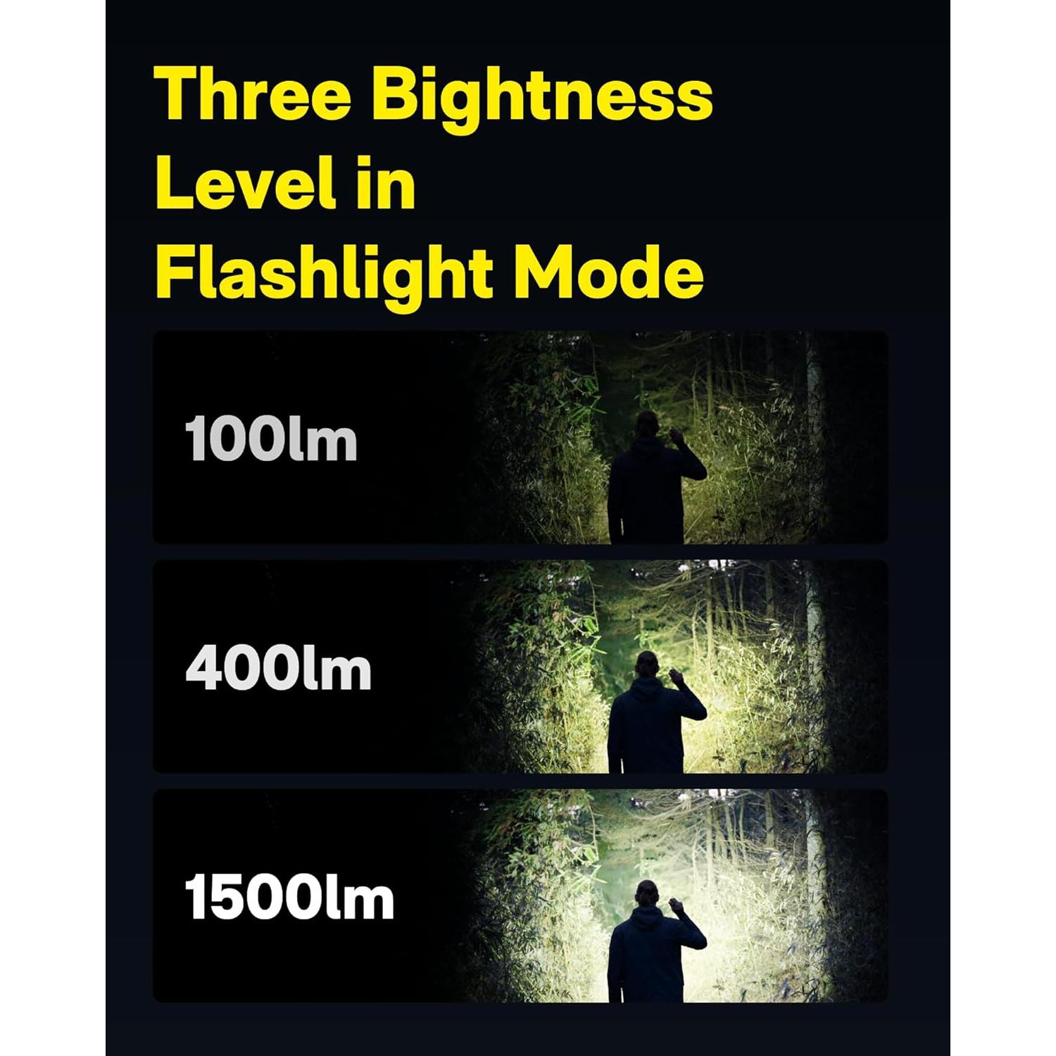 Linterna LED HOTO Táctica Recargable IP68 2300lm 5 Modos