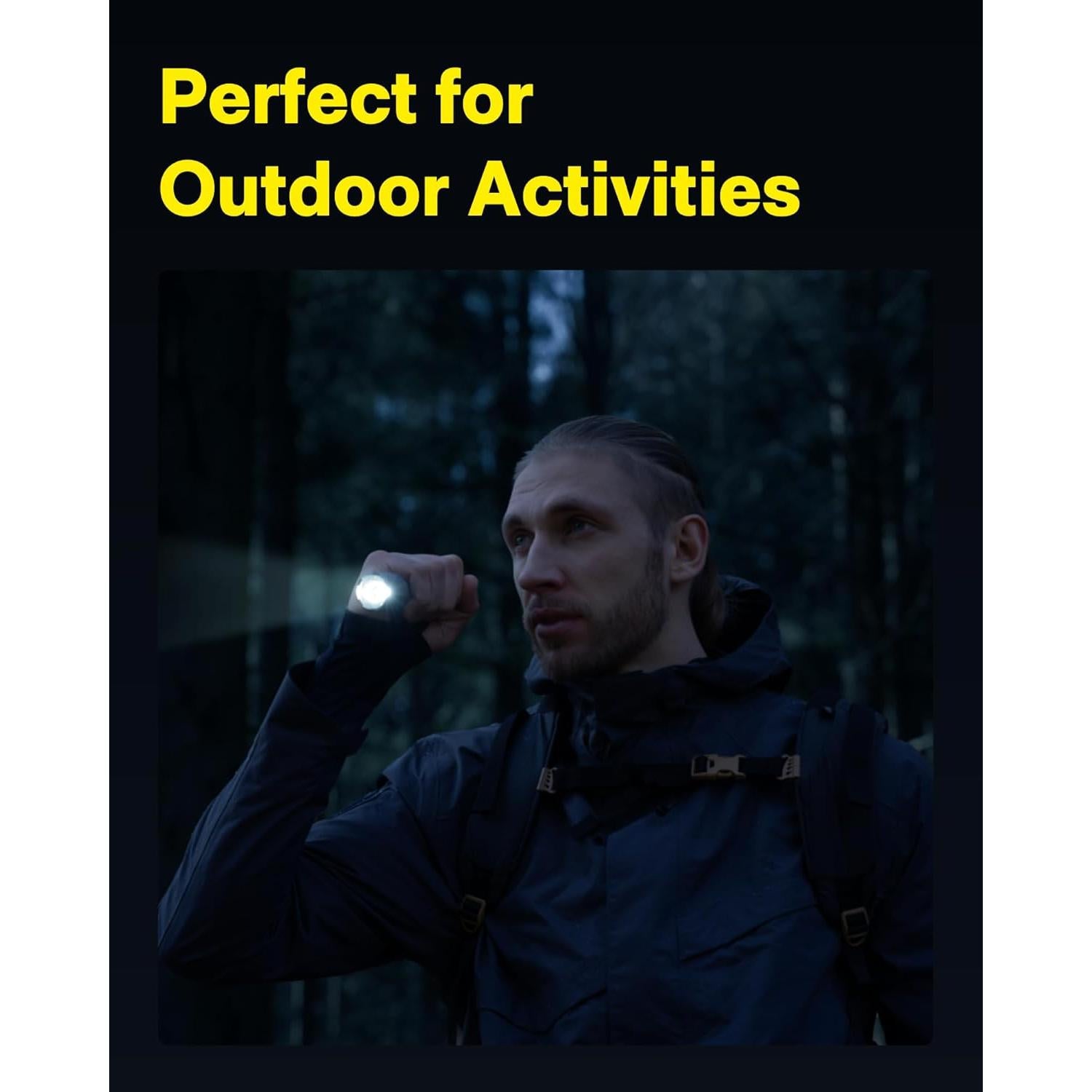 Linterna LED HOTO Táctica Recargable IP68 2300lm 5 Modos