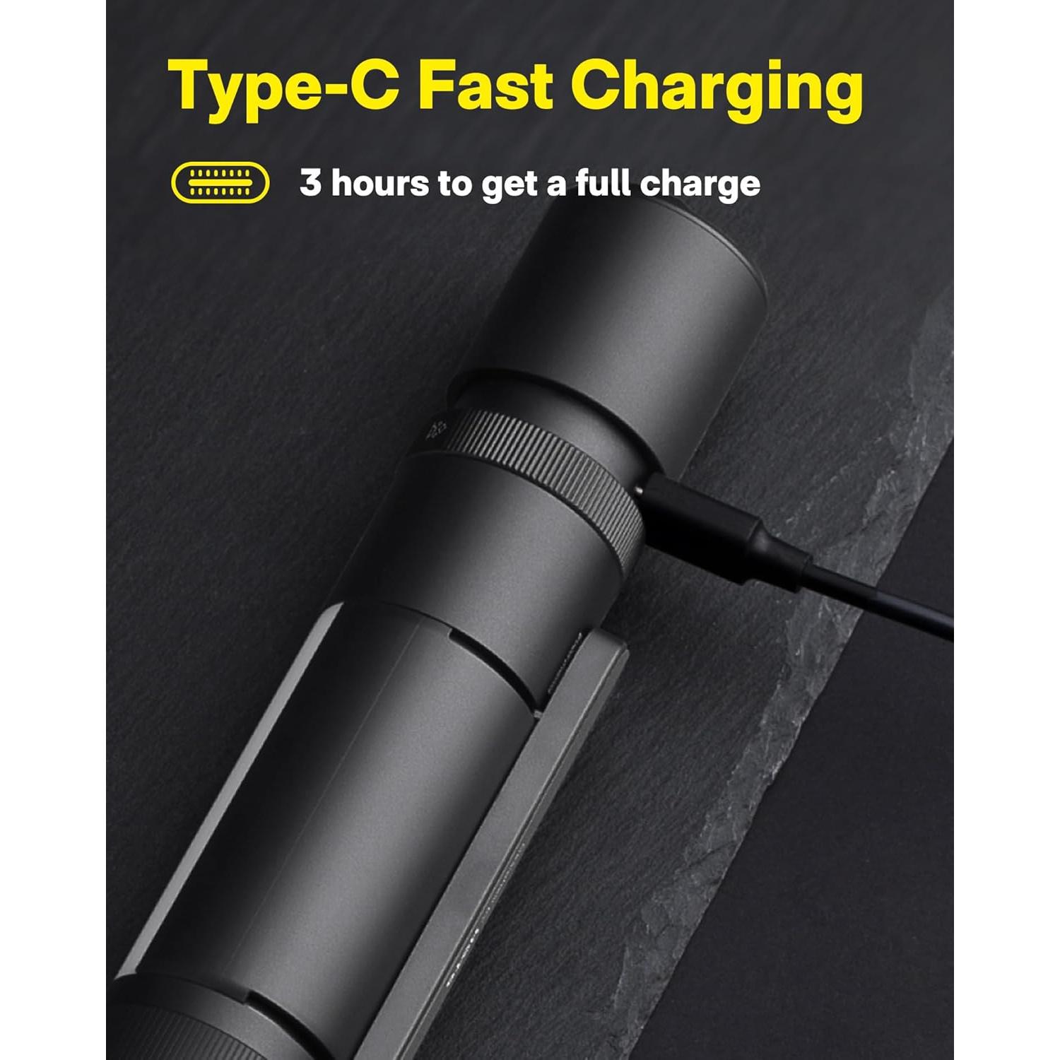 Linterna de Emergencia HOTO 1000 Lúmenes Recargable con Cortador