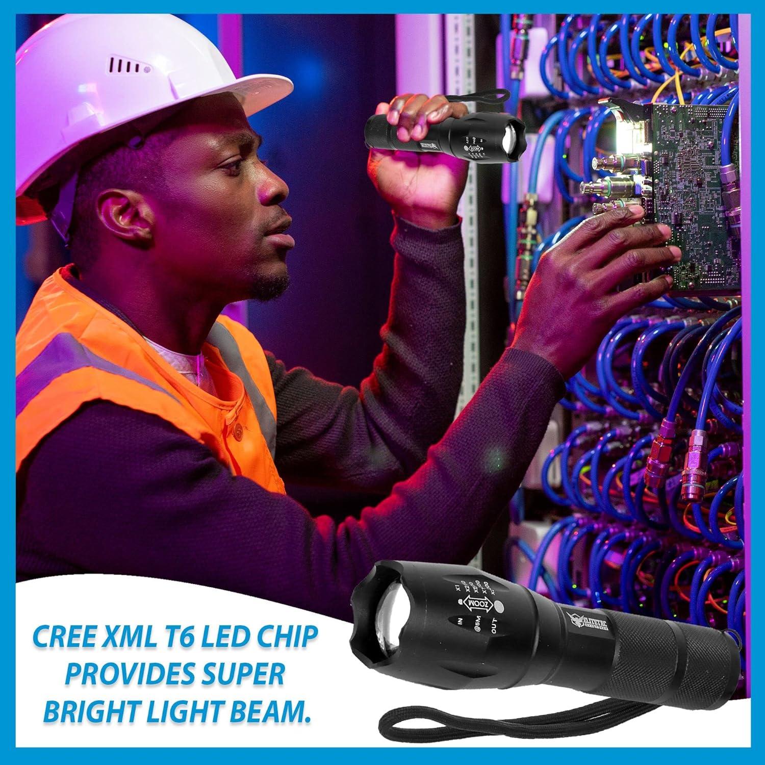 Linterna Táctica Elite Tac 2000 Lúmenes LED 5 Modos