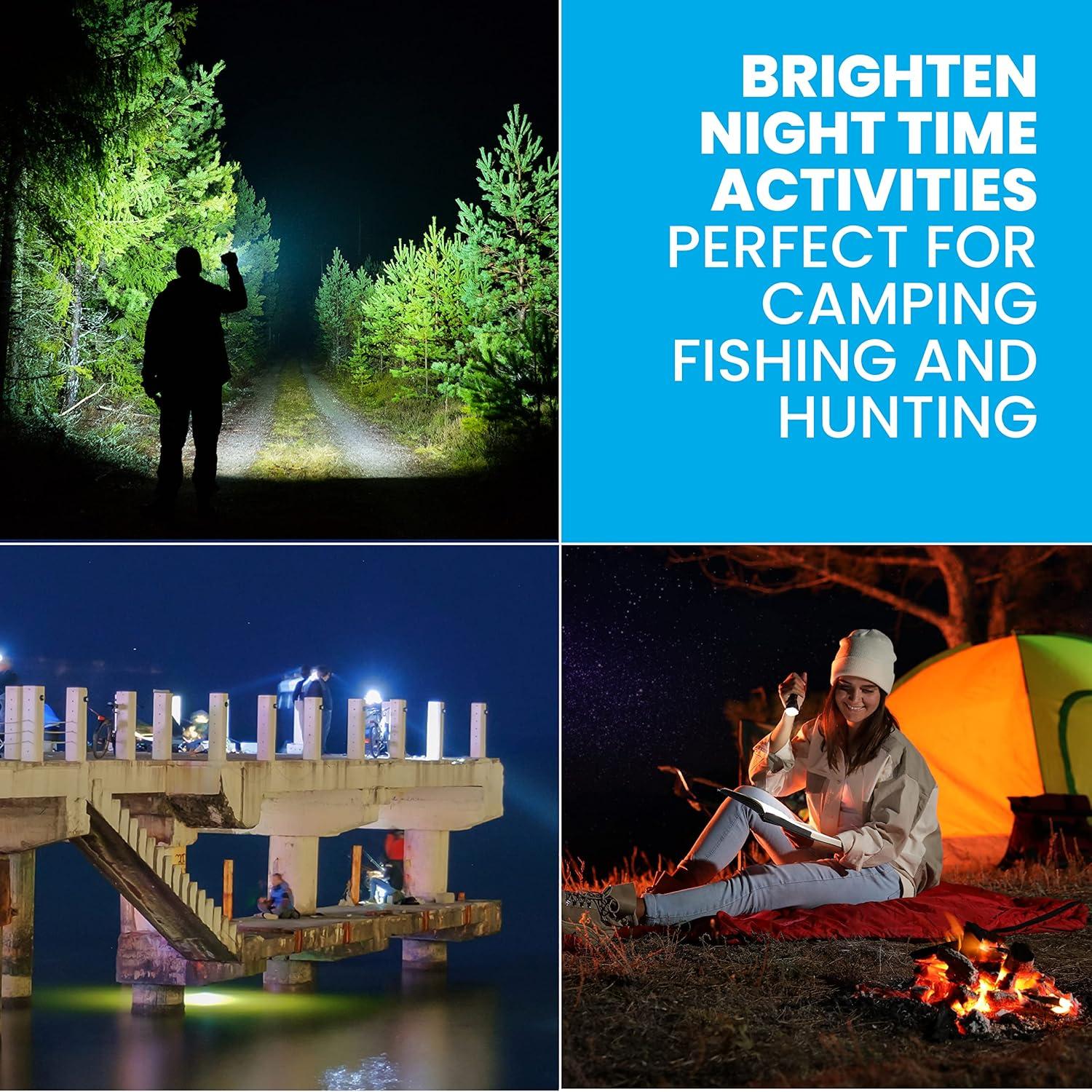 Linterna Táctica TacLight 3 Pk LED Alta Brillo a Prueba de Agua