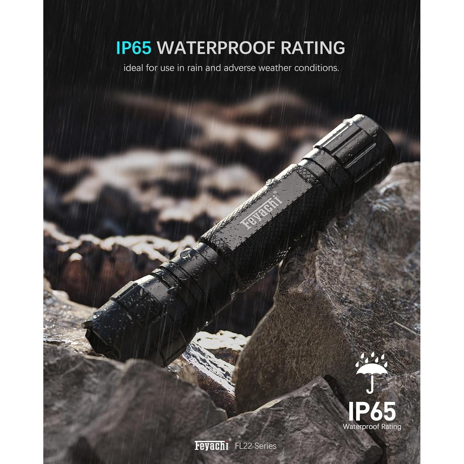 Linterna Táctica Feyachi 1200 Lúmenes LED Impermeable