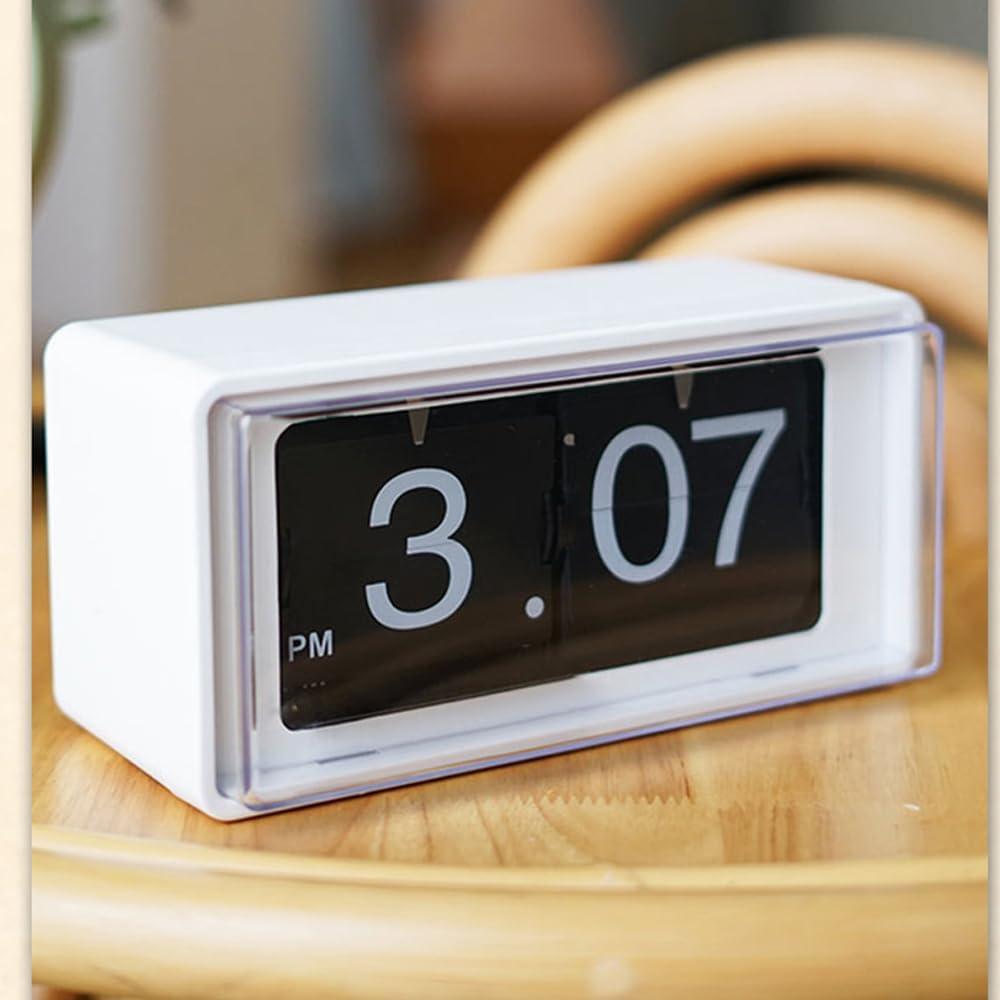 Reloj de Mesa Digital BHning Retro Blanco 19.99 cm