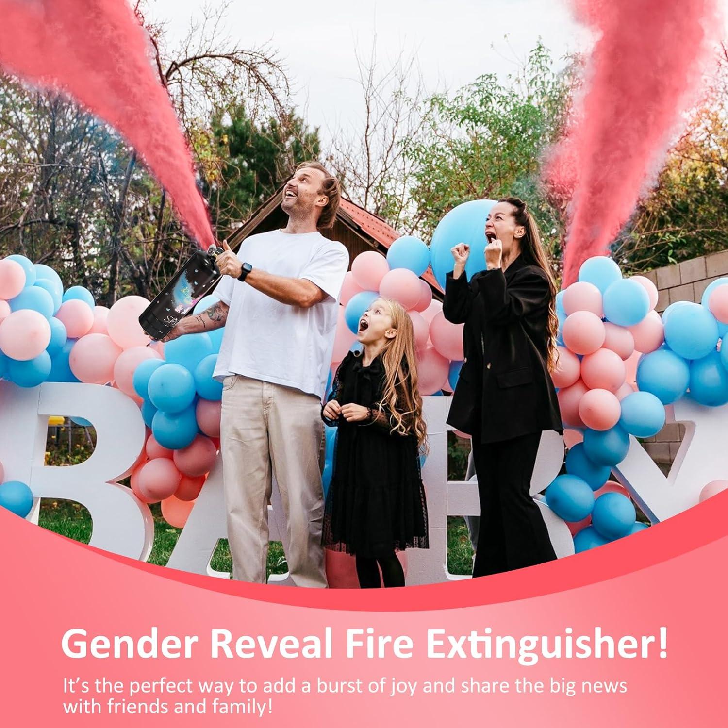 Extintor Revelación de Género Rosa SRG | 2 Paquetes 6.1m