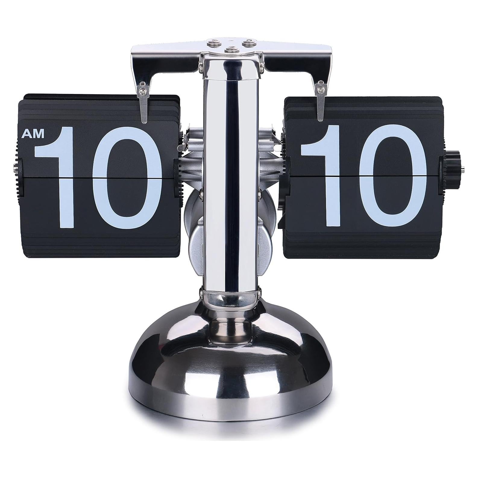 Reloj Digital Retro WoneNice con Caída - Negro, 16.5x20.5 cm