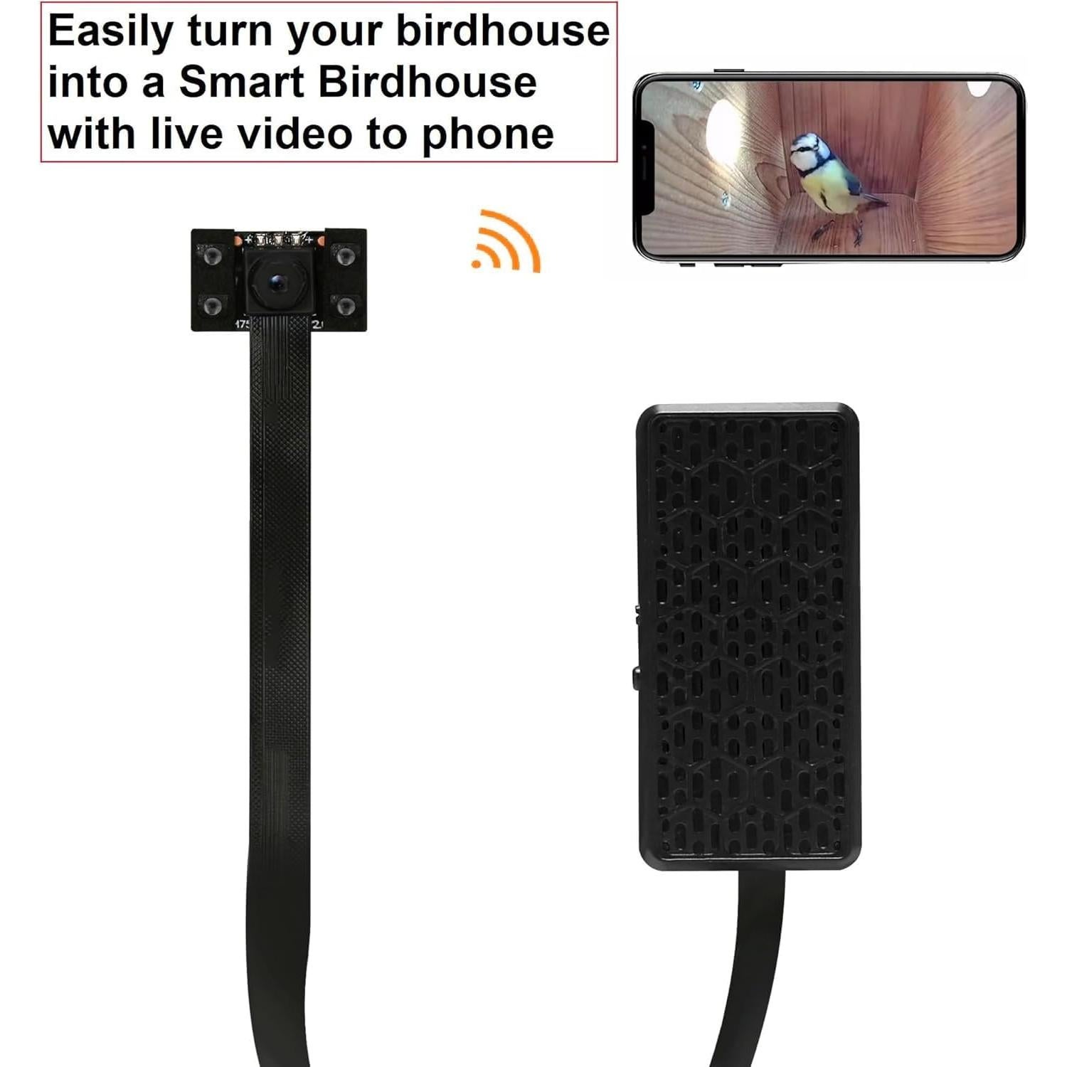 Cámara de caja de pájaros WIWACAM 4K HD con WiFi