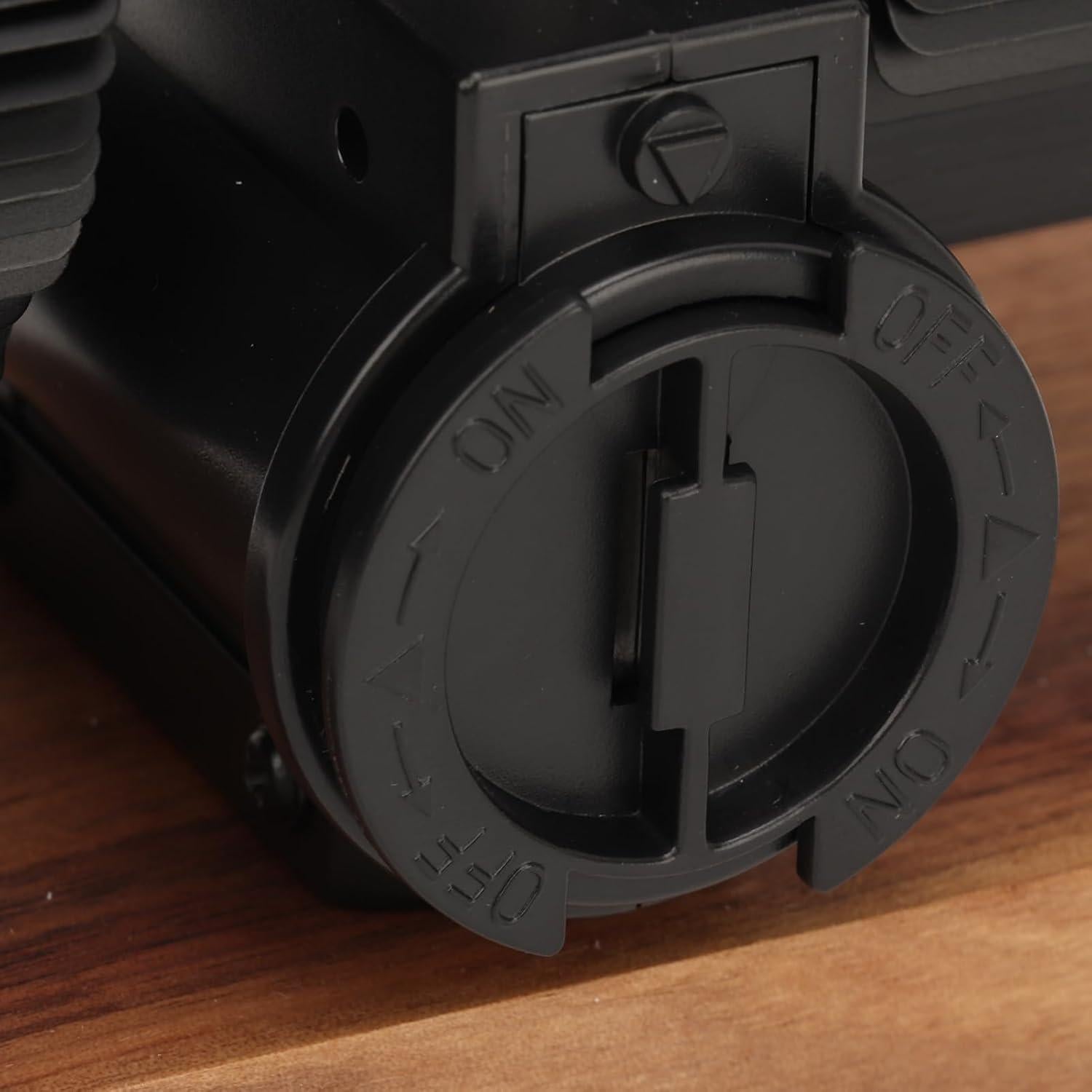 Reloj de Mesa Digital Retro Heayzoki Negro 14x20.5 cm