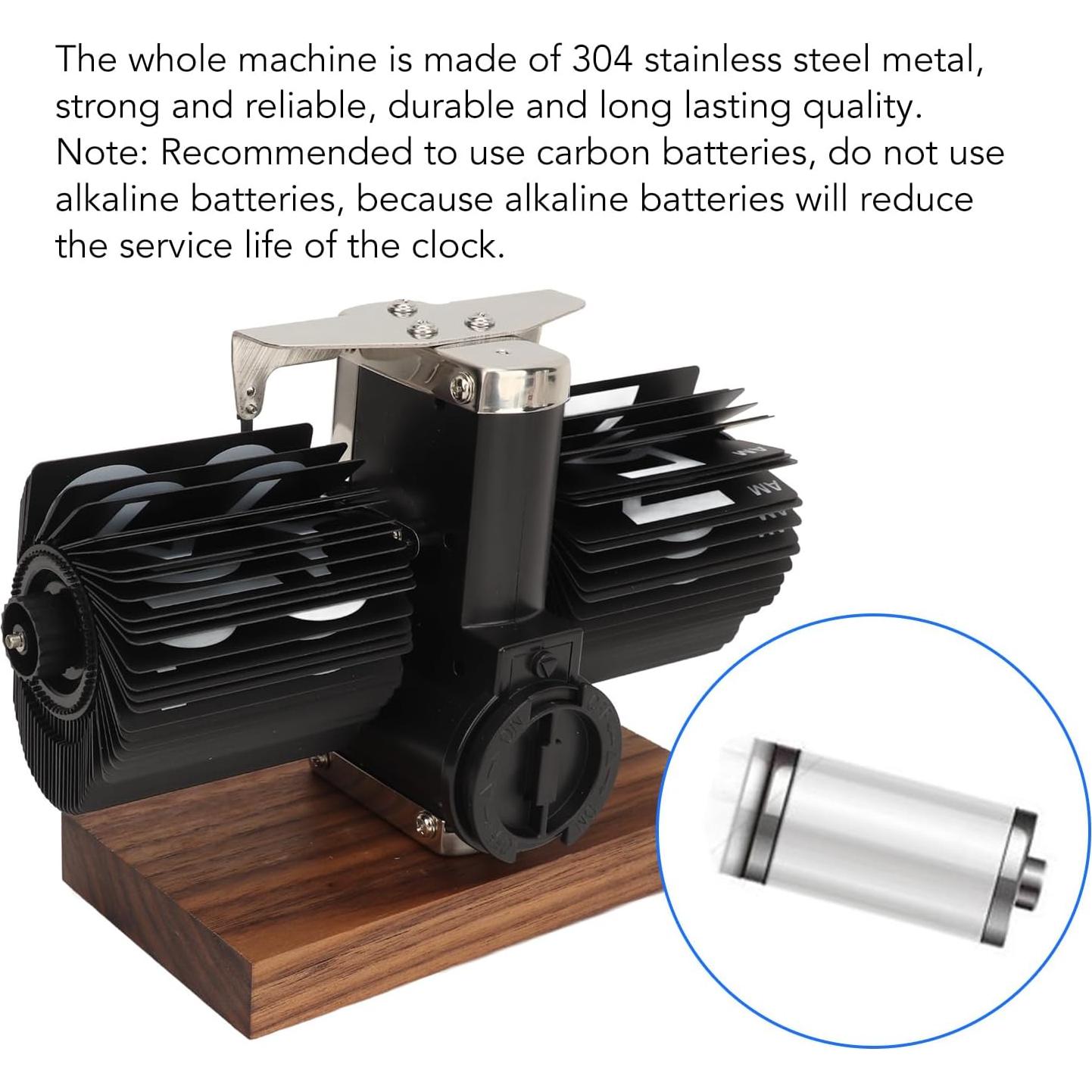 Reloj Digital Plegable Banapoy Retro Acero Inoxidable Negro