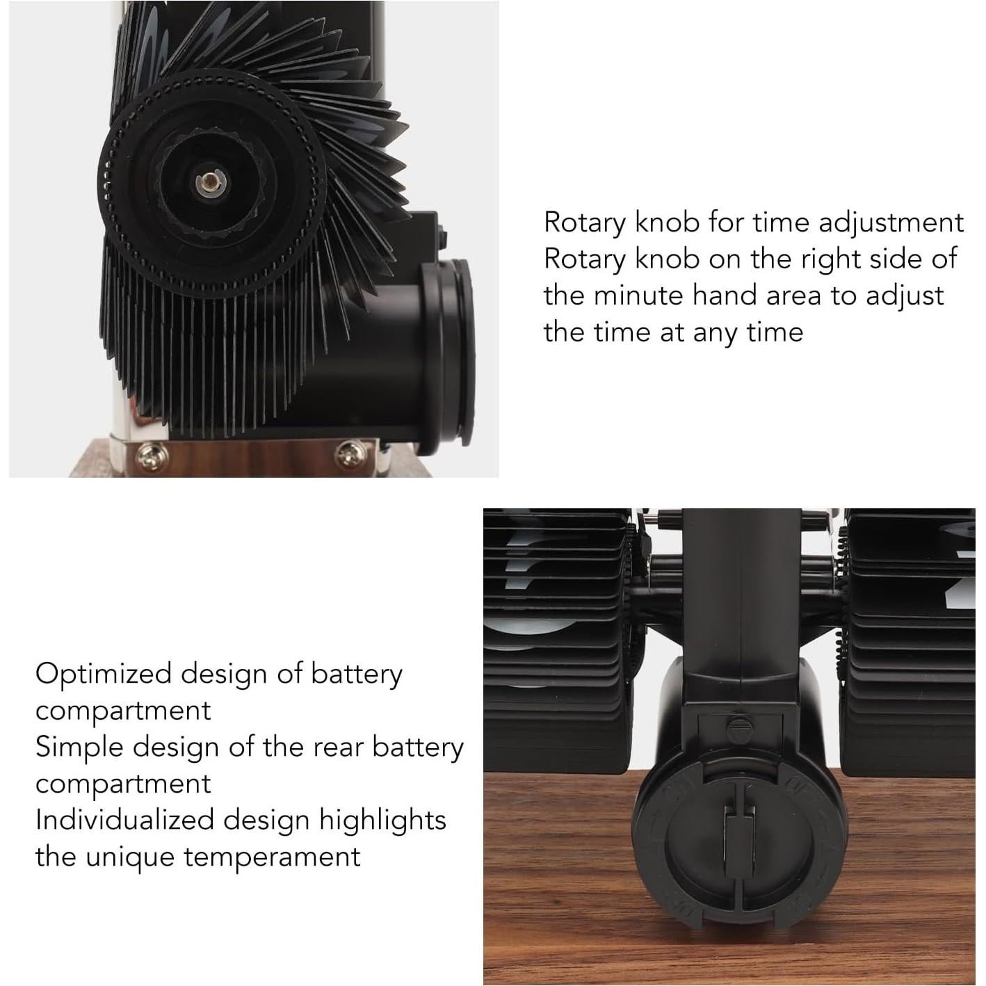 Reloj Digital Plegable Banapoy Retro Acero Inoxidable Negro