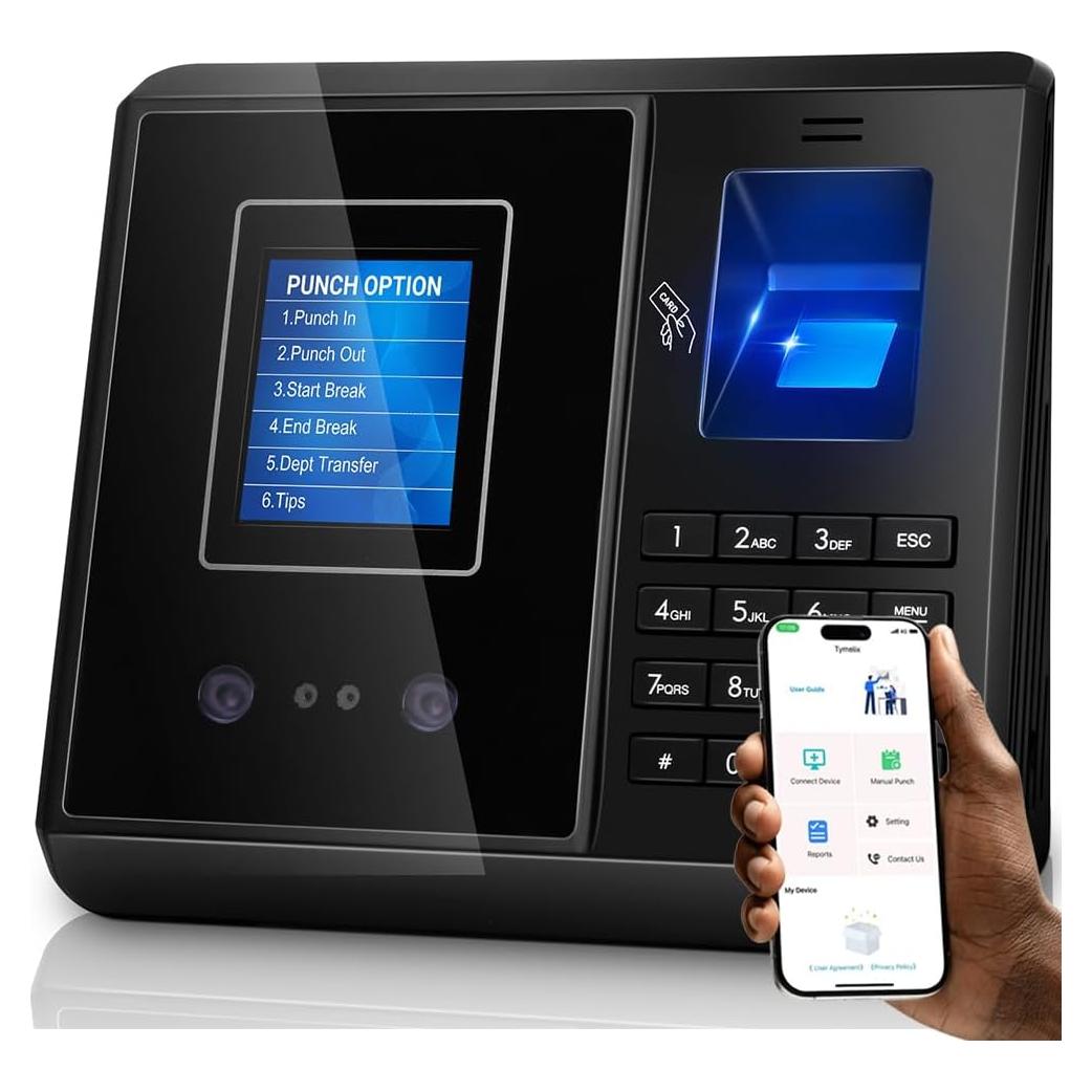 Reloj de Tiempo Tymelix KYT101-1 para Pequeñas Empresas