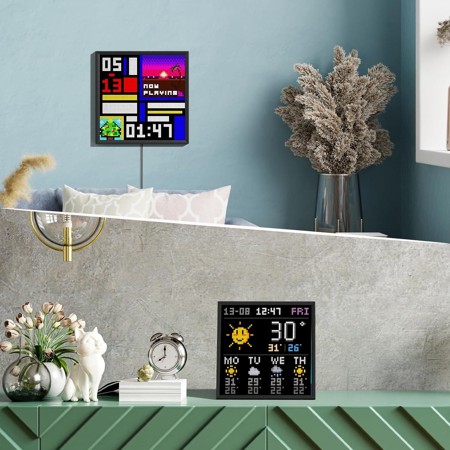 Divoom Pixoo-64 Marco Digital LED 64x64 WiFi Decoración