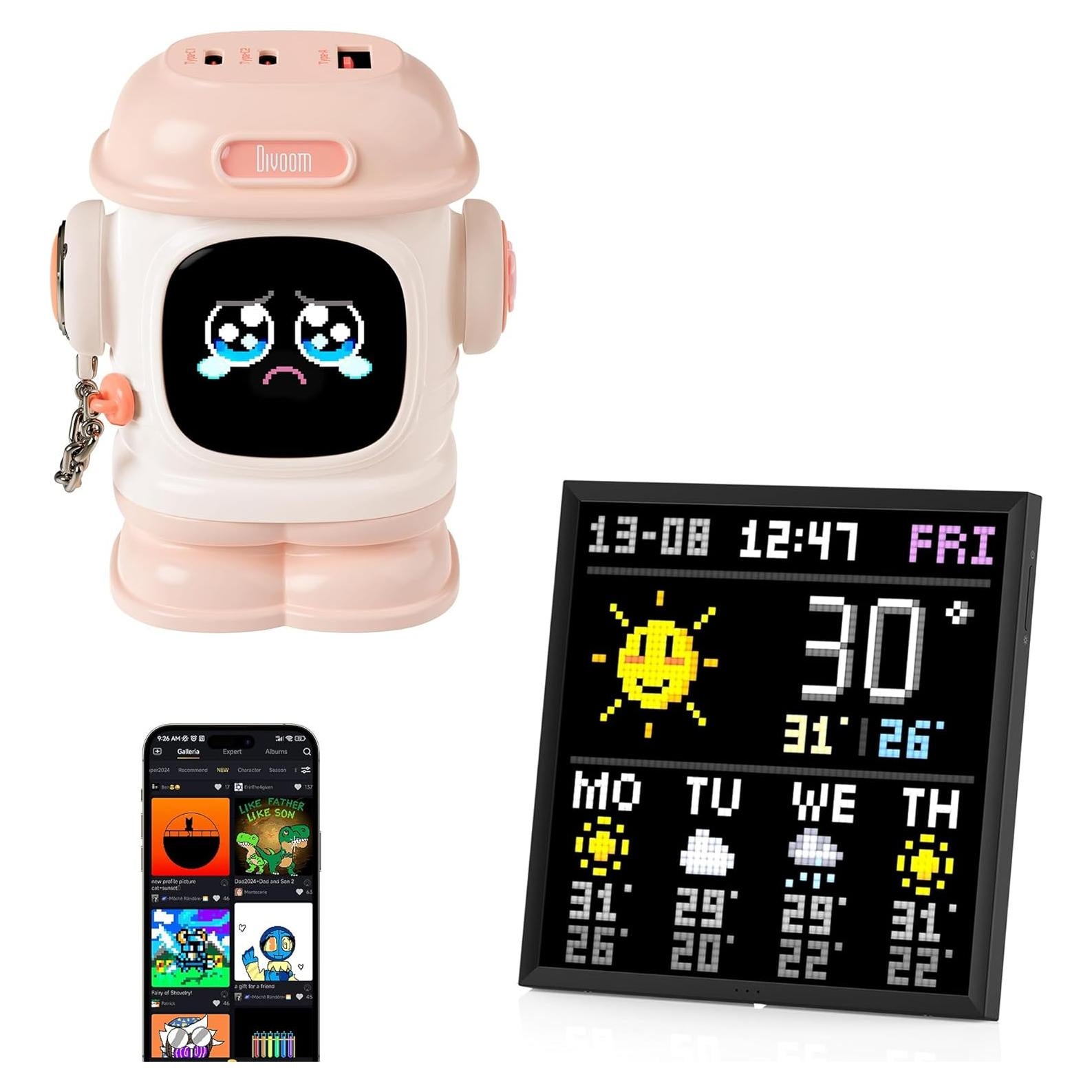 Cargador Rápido Dipow 65W + Marco Digital Divoom