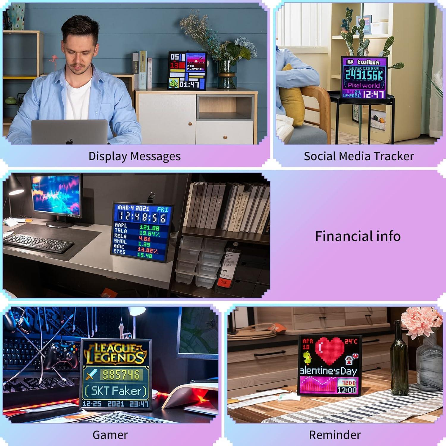 Cargador Rápido Dipow 65W + Marco Digital Divoom