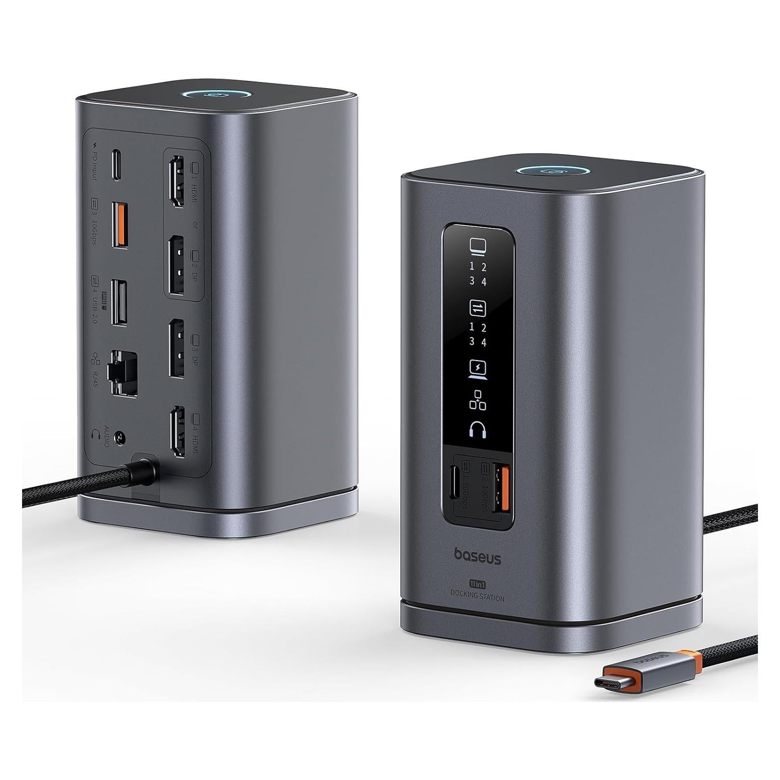Baseus Estación de Acoplamiento 11 en 1 Triple Pantalla 4K