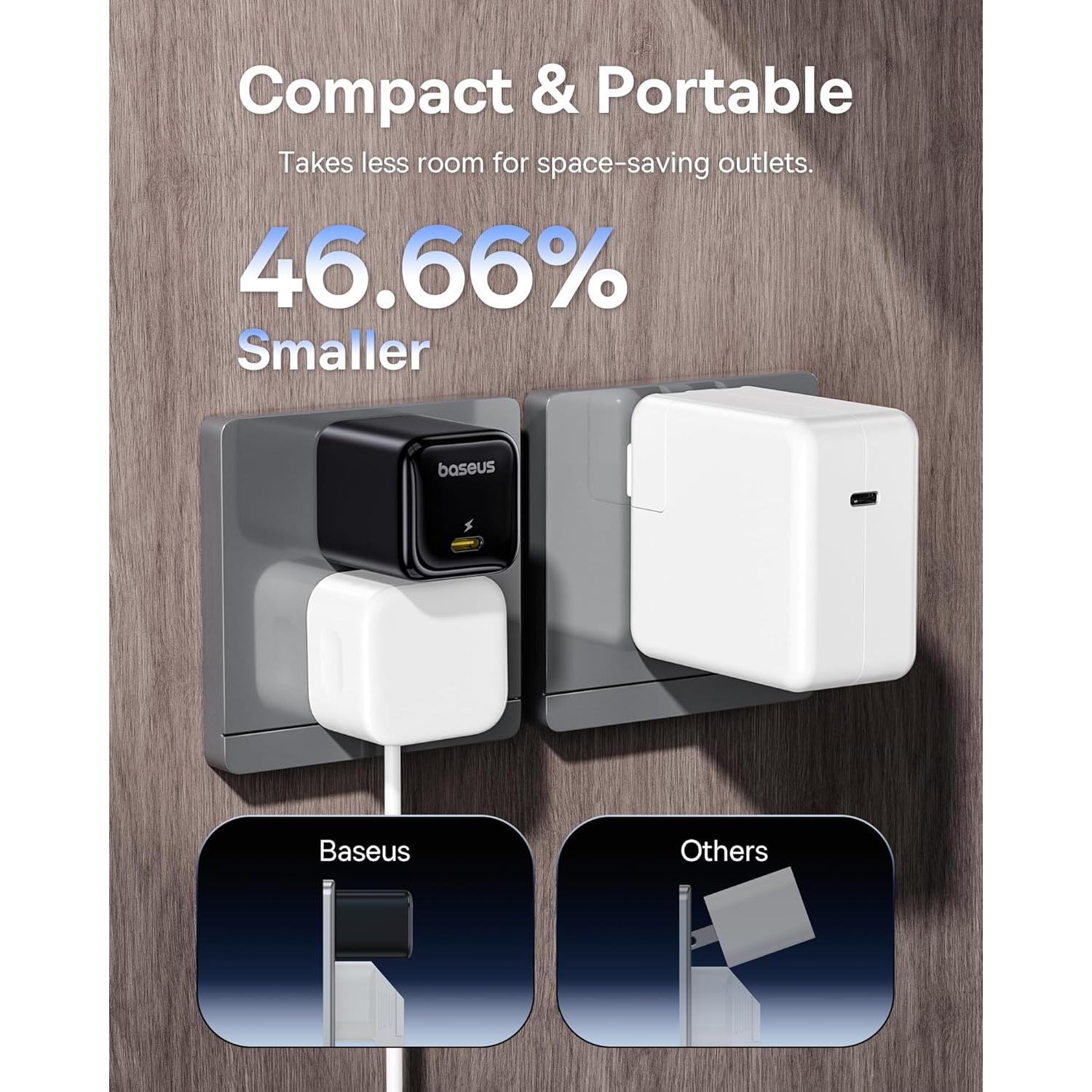 Baseus Estación de Acoplamiento 11 en 1 + Cargador USB-C 45W
