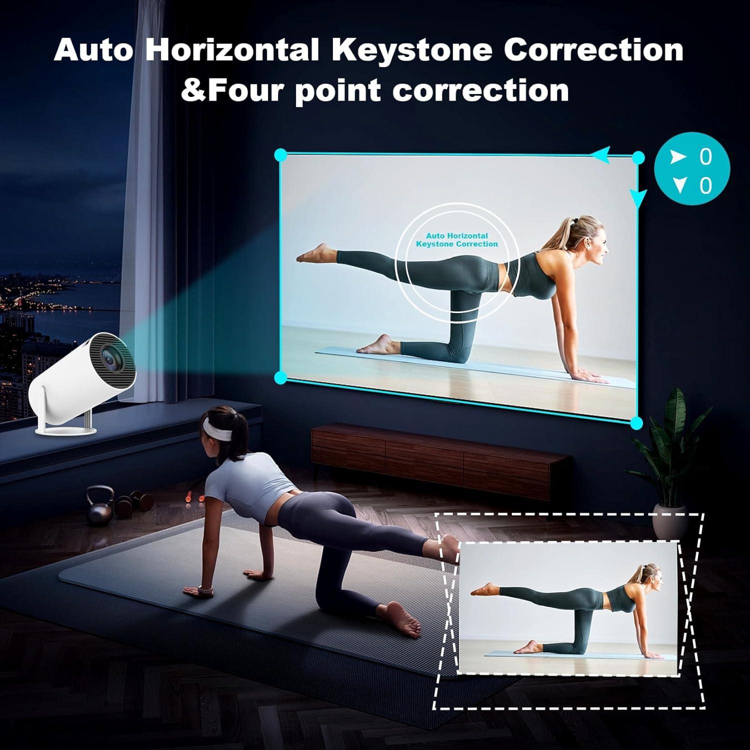 Mini Proyector DreamFair 1080P 200 Lúmenes WiFi 6 Bluetooth 5.2