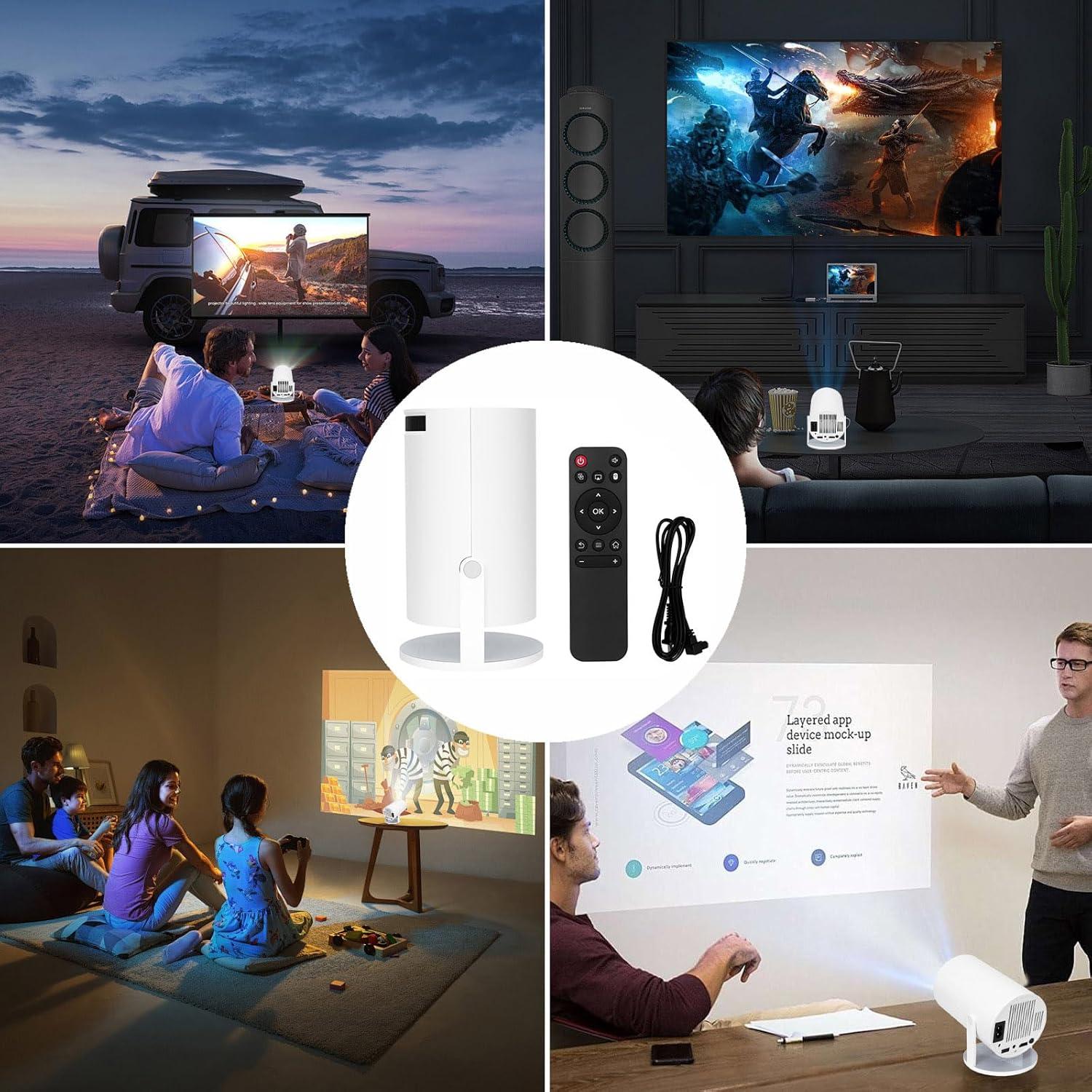 Mini Proyector DCHAV HY300 Pro WiFi Bluetooth 720p 4K