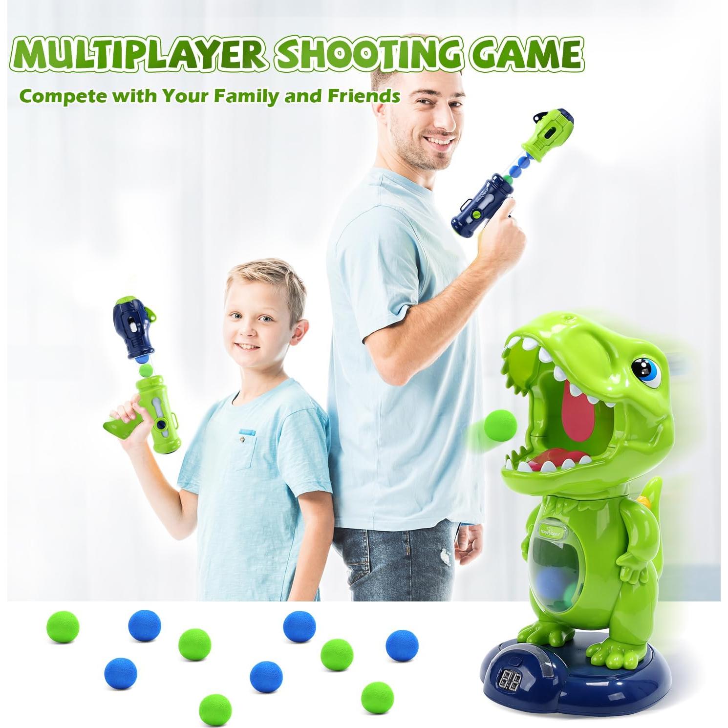 Juego de Tiro Dinosaurio EagleStone con 2 Pistolas y 48 Pelotas