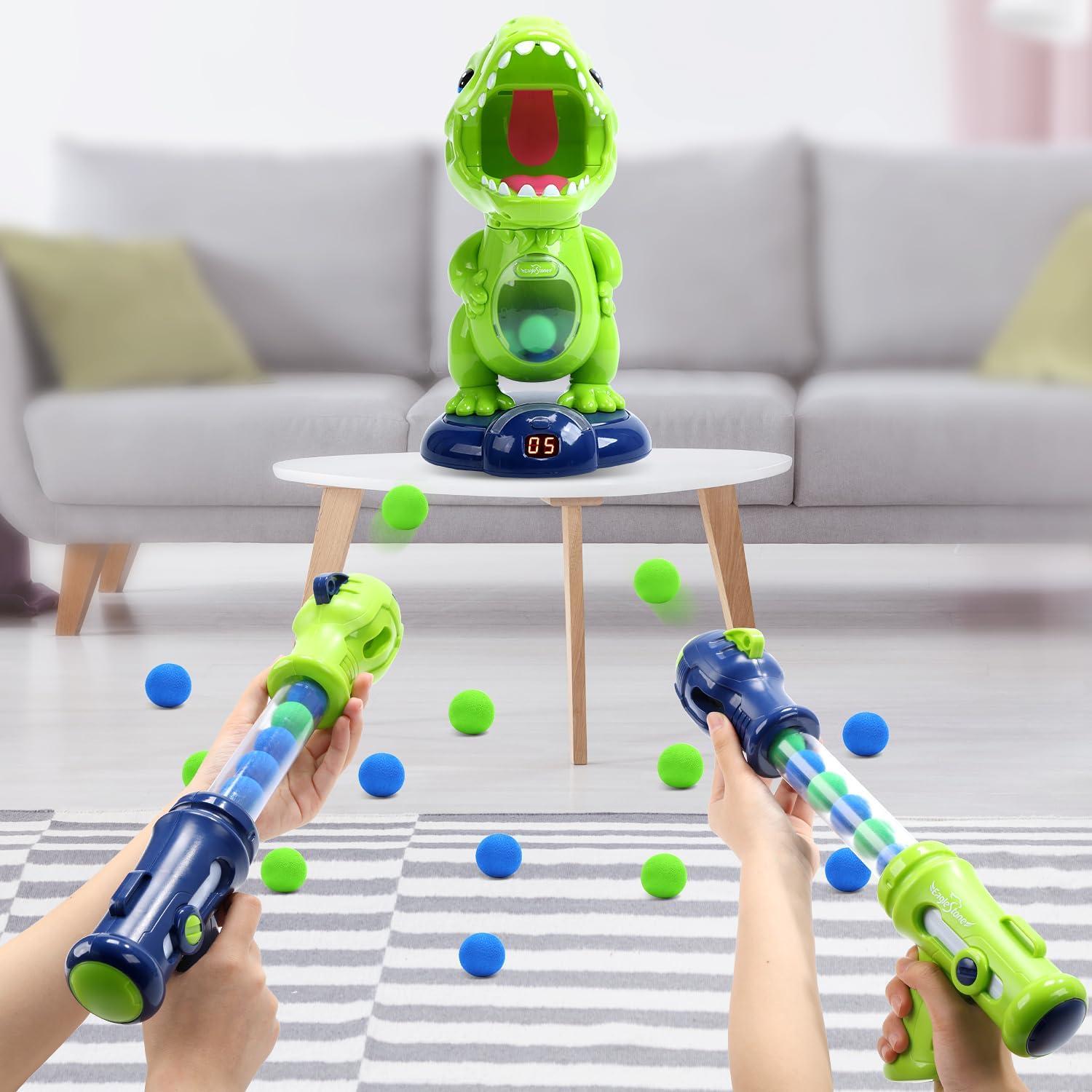 Juego de Tiro Dinosaurio EagleStone con 2 Pistolas y 48 Pelotas