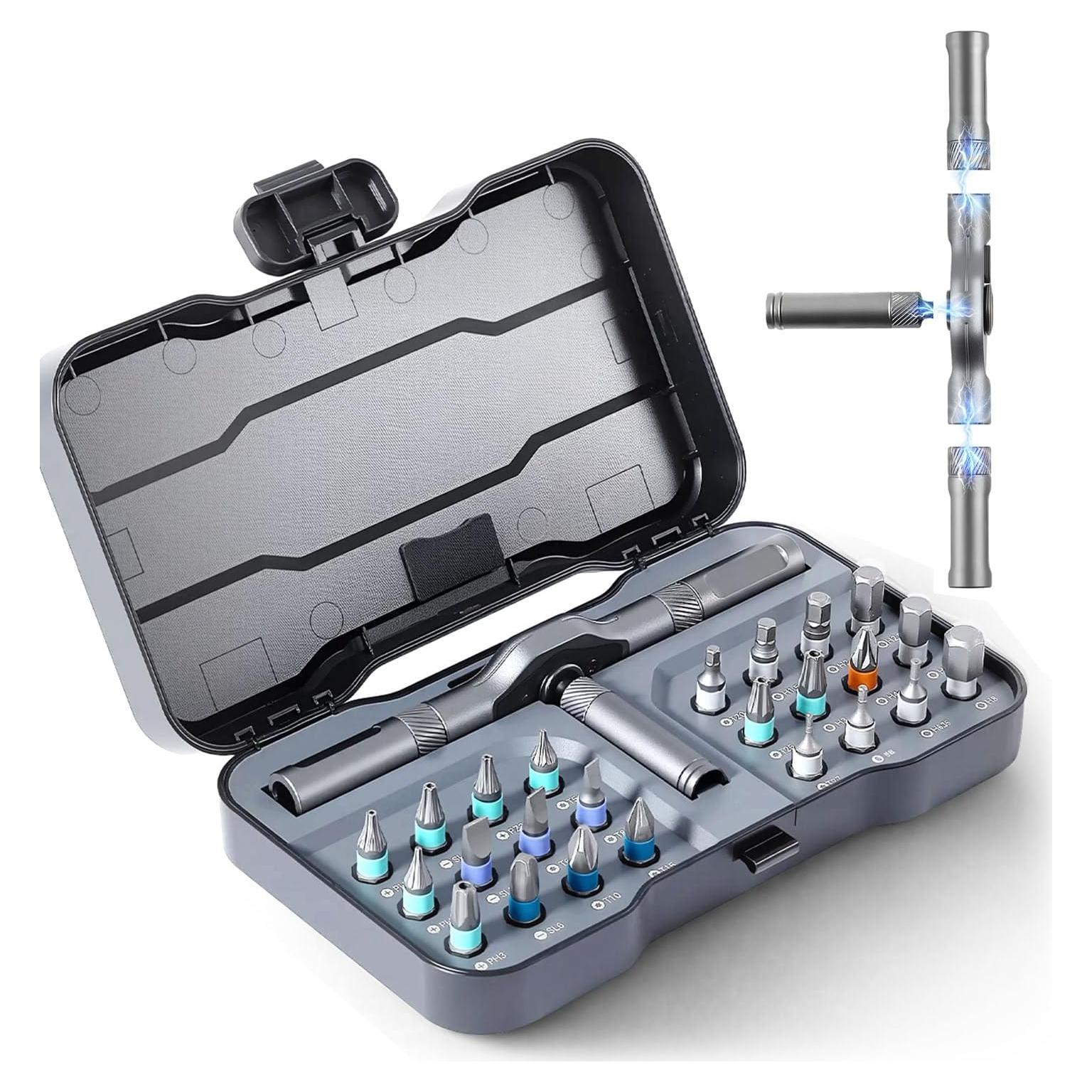 Juego de Destornilladores Magnéticos 24 en 1 Hoiuter