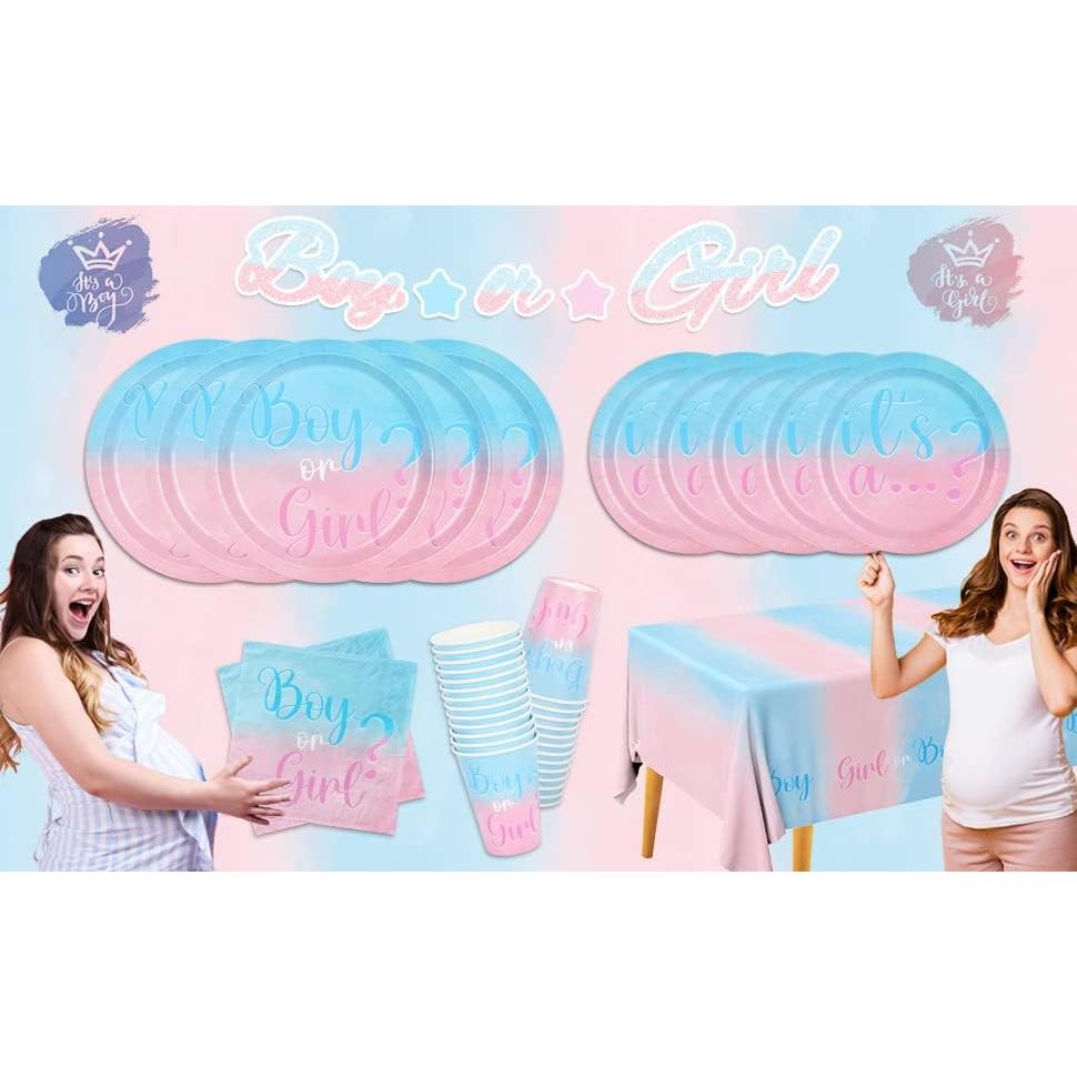 Suministros Baby Shower Gatherfun Revelación de Género 25 Pzs