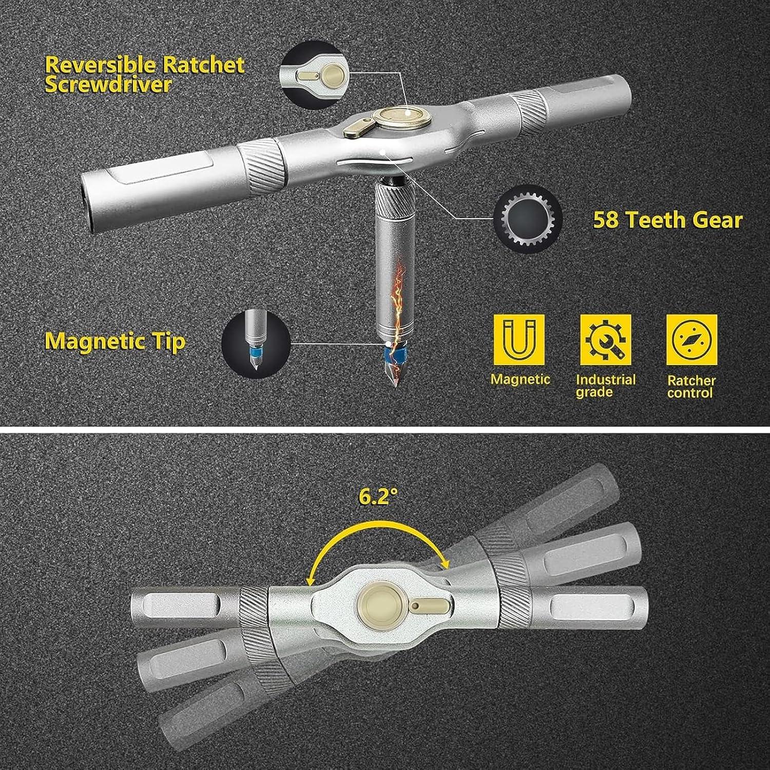 Juego de Destornilladores de Carraca Duka 24 en 1 Precisión