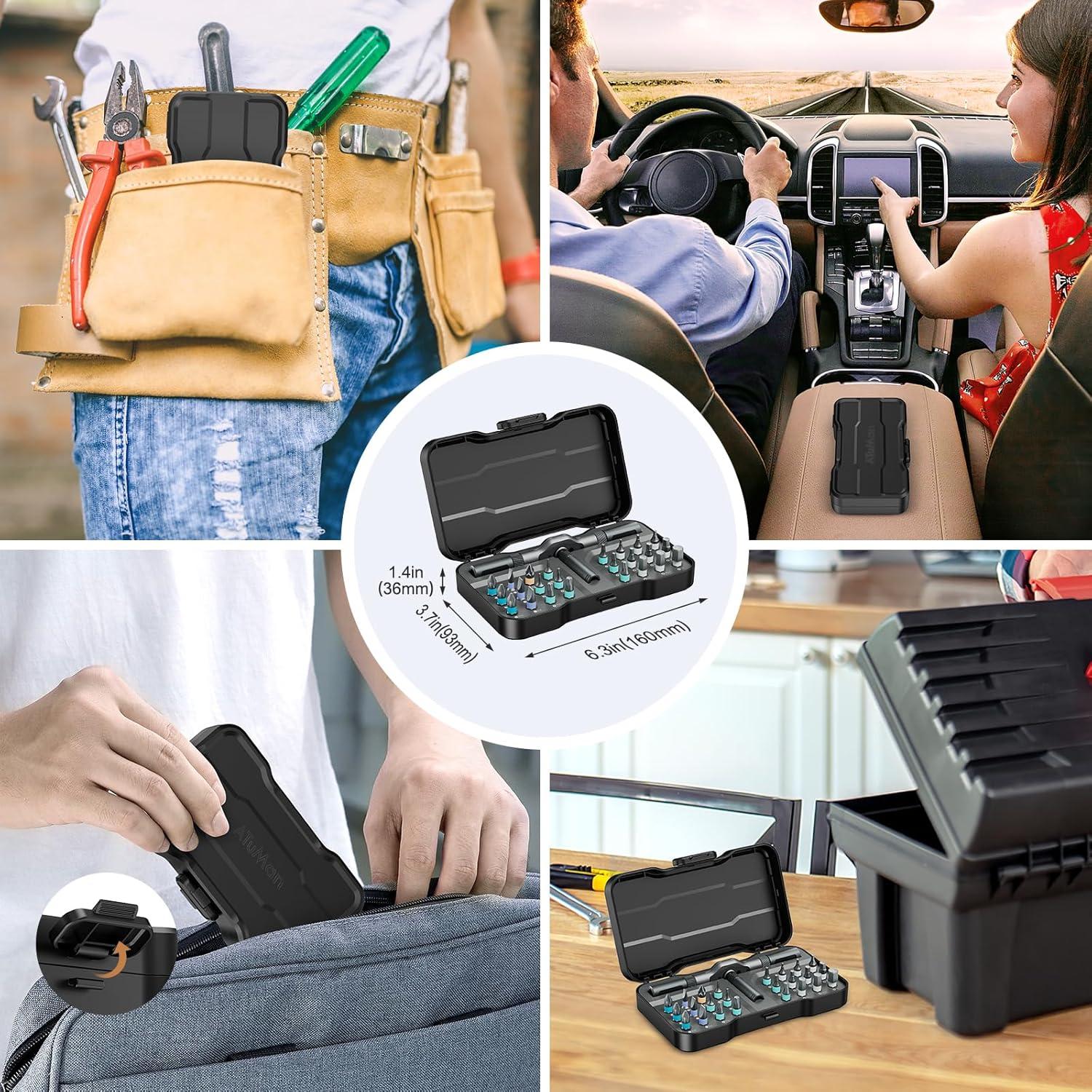 Juego de Destornilladores 24 en 1 Bomivoi con Mango Magnético